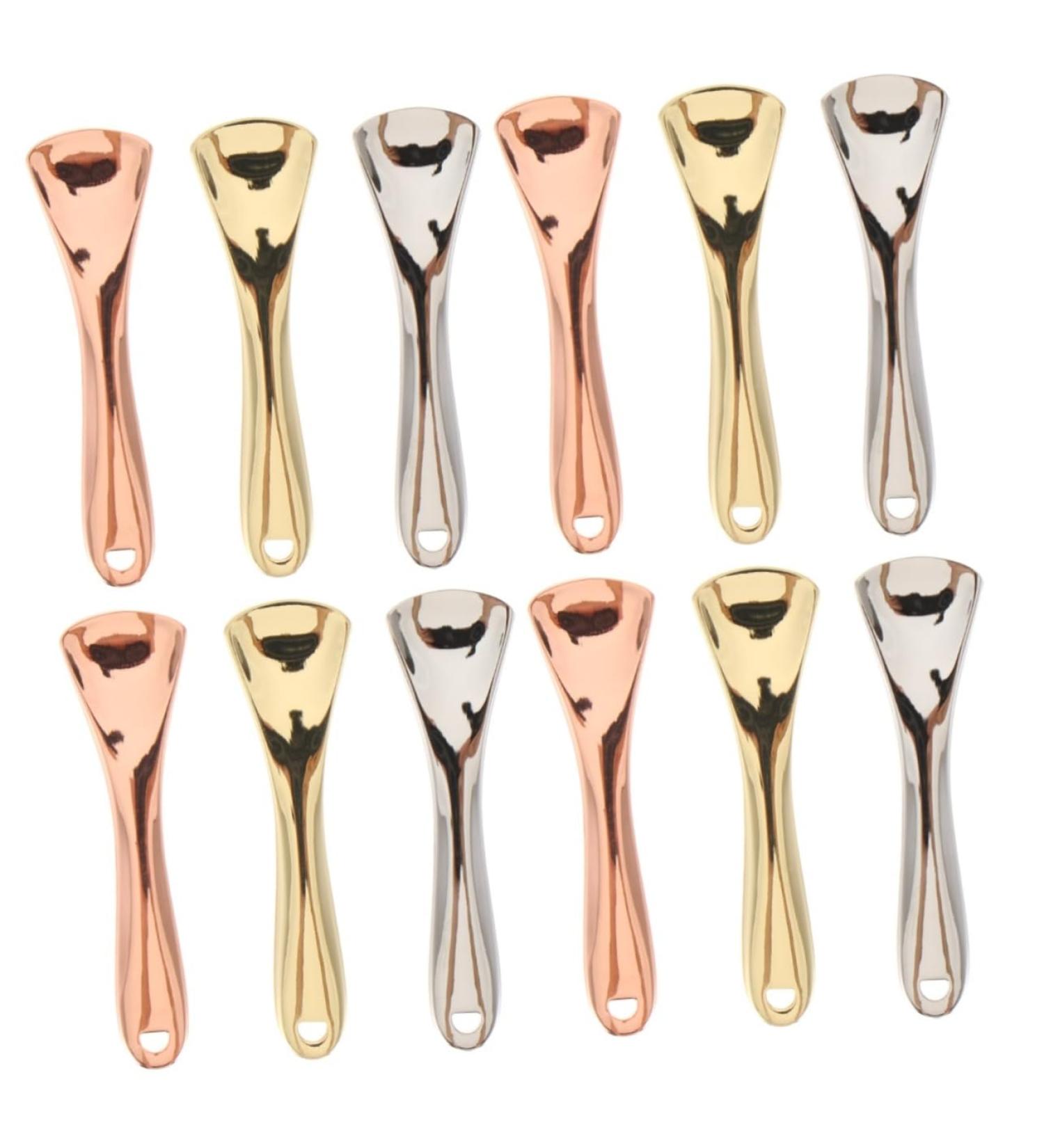 Didiseaon 12 Pi ces Cr me Pour Le Visage Cuill re Cosm tique Bricolage Outils Masque Facial Cuill re Maquillage En M tal Cuill re Cr me Pour Les Yeux Spatule Cuill re - Buy Online on GoSupps.com