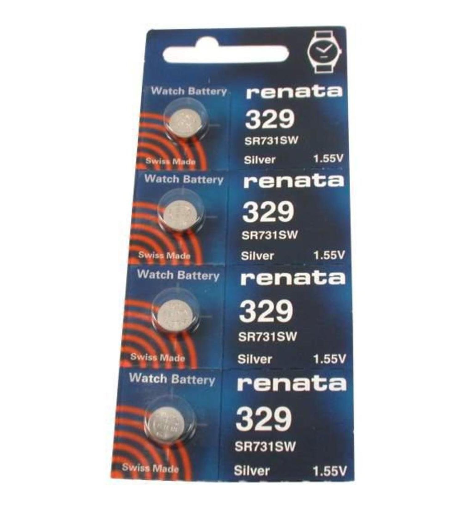 #329 Renata Watch Batteries 4Pcs