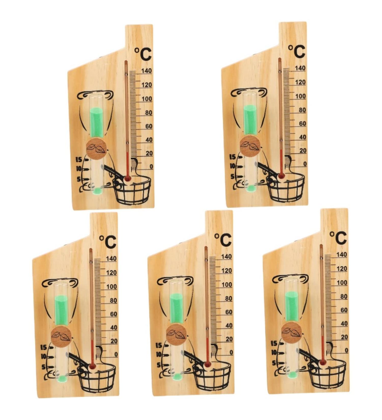 Yardenfun 5-St Sauna Timer Desk Attachment - 15-Minute Hourglass with Wooden Glass Stones | Perfect Sauna Backrest Reminder | 25.5x15cm | Buy Now! - Buy Online on GoSupps.com