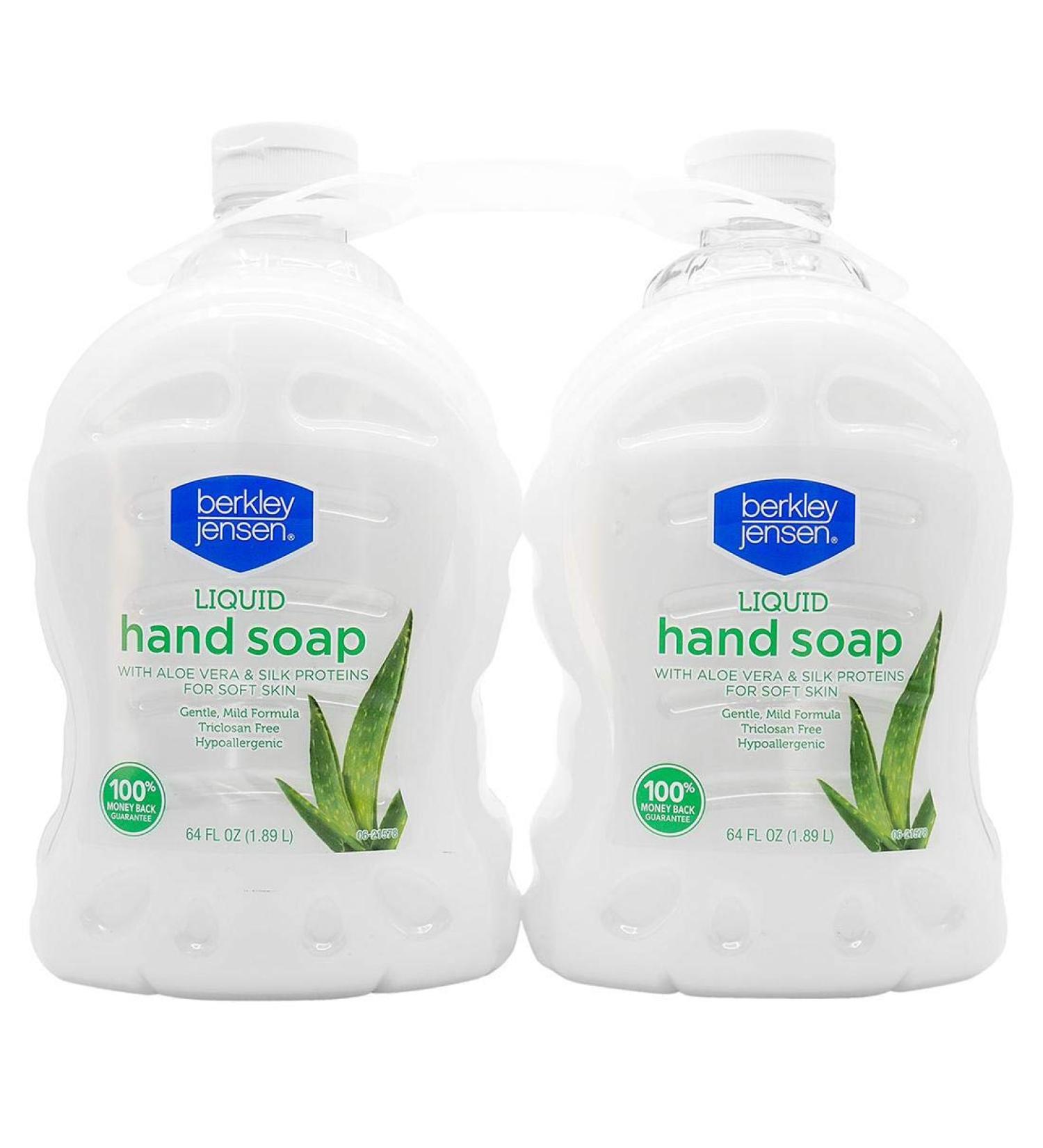 Berkley Jensen Liquid Hand Soap with Aloe Vera & Silk Protein - Gentle & Moisturizing for Soft Skin | International Shipping Available - Buy Online on GoSupps.com