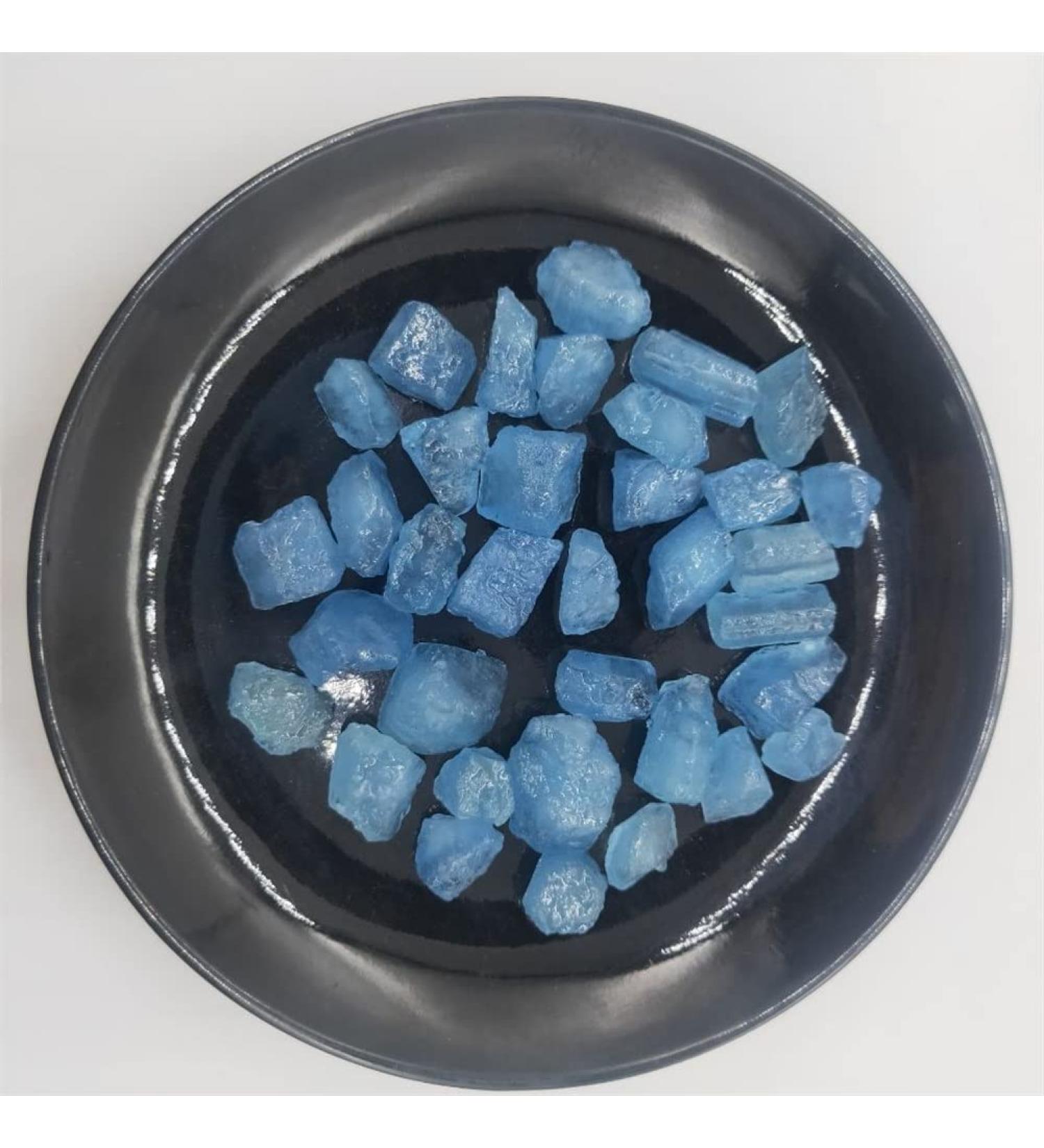 Home Decoration Natural Aquamarine Rough Aura Crystal Stone Used to Fish Tank Decoration Stones Stone Crystal Reiki (Size : 100g) - Buy Online on GoSupps.com