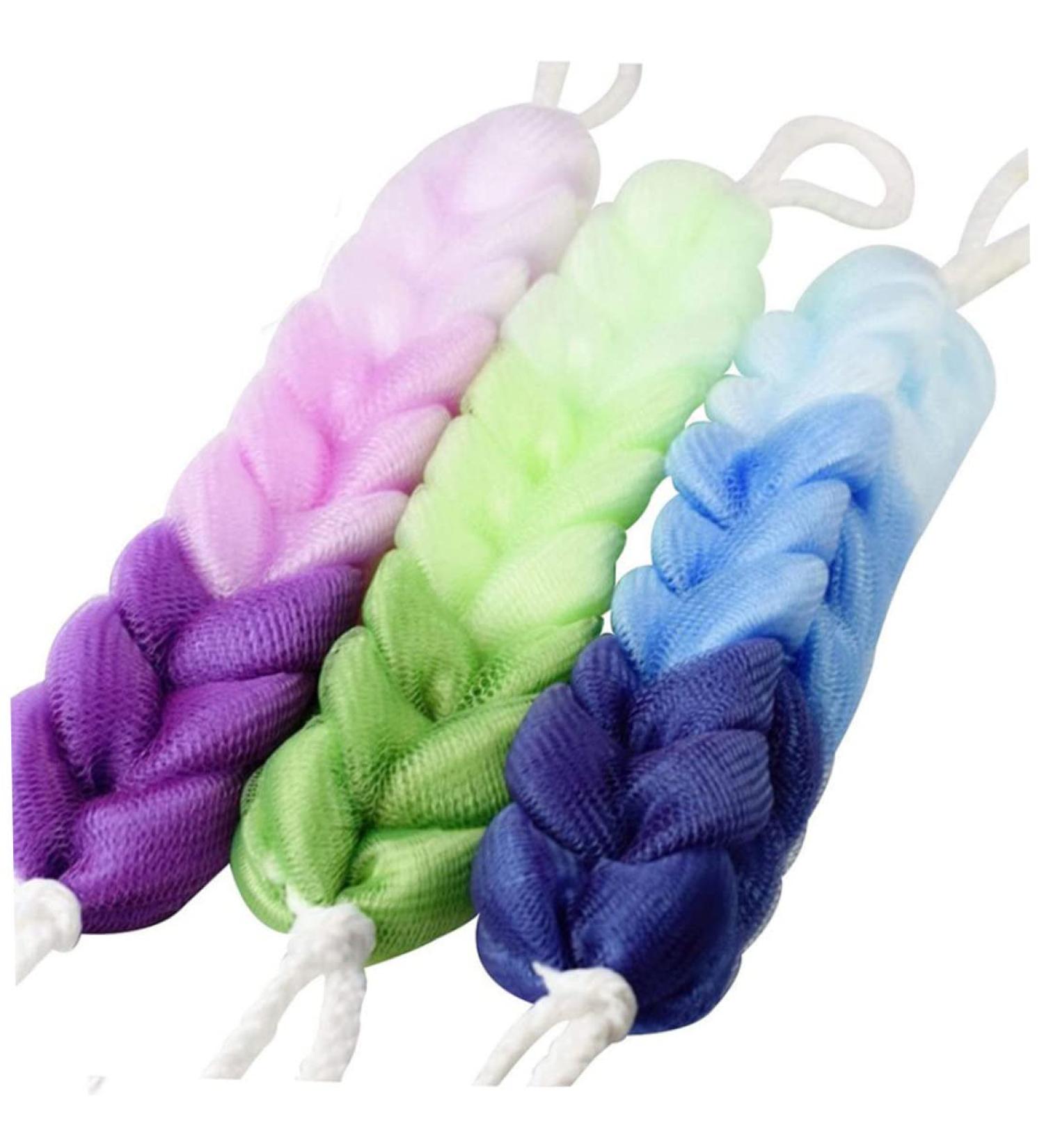 Back Sprobe Body Exfoliating Sponge - Elastic Braided Shower Accessory for Smooth Skin - Buy Online on GoSupps.com