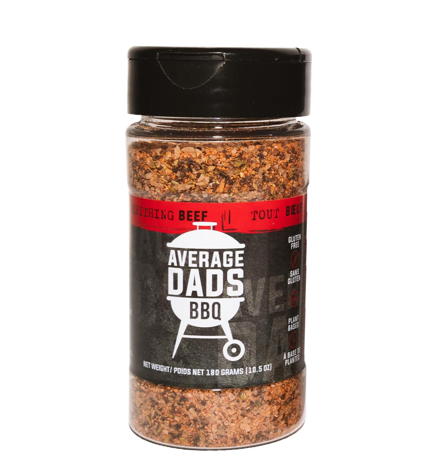 BBQ Seasoning-Average Dads Everything Beef- Beef spice Blend And Dry Rub No MSG Non-GMO Gluten-Free Bbq Rubs And Spices For Smoking Grilling Frying Roasting Steaks Burgers Gifts For Him Christmas Gift - Buy Online on GoSupps.com