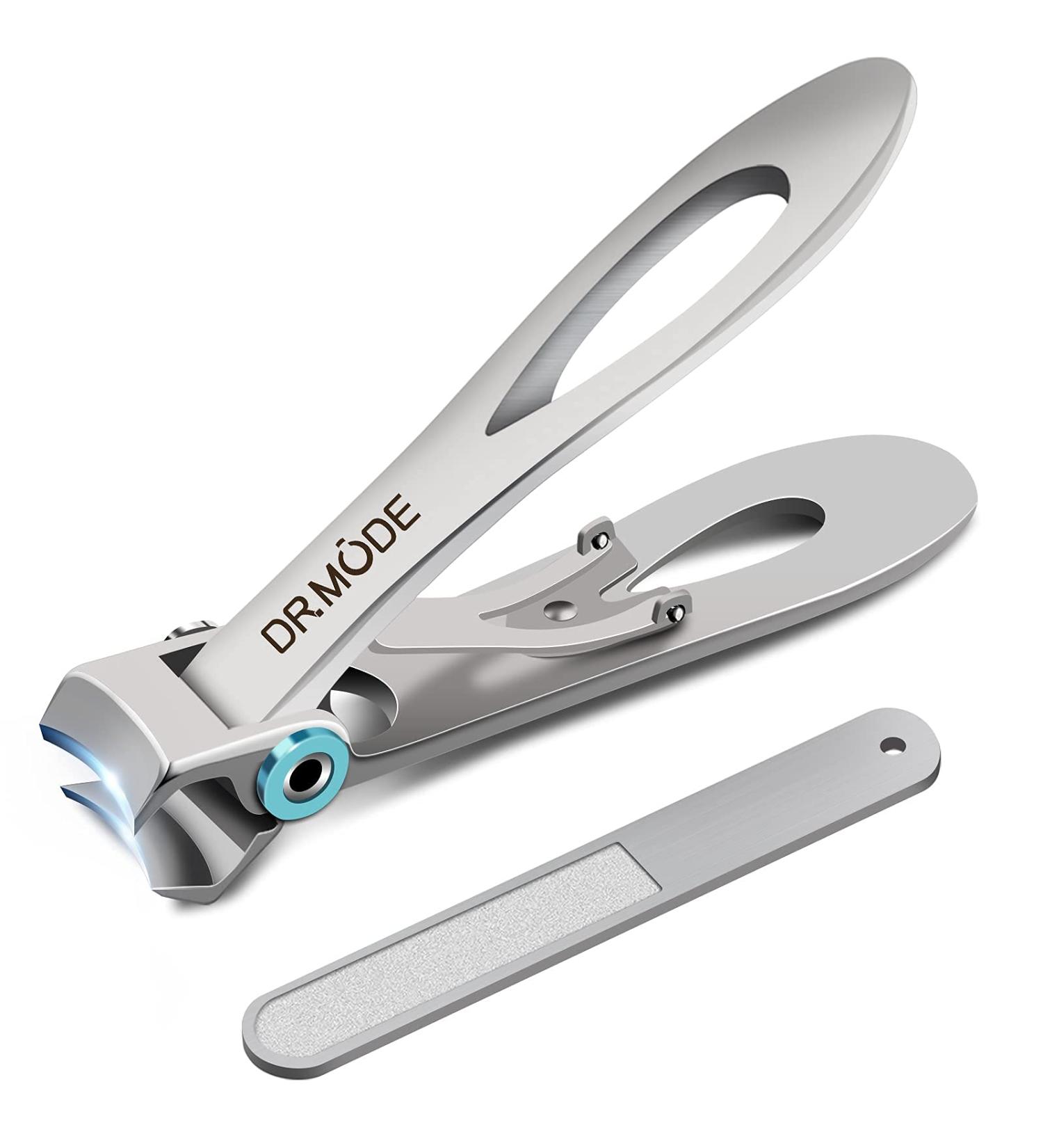 DR. MODE Extra Large Nail Clippers for Thick Nails | 15mm Wide Jaw Opening, Nail File, Heavy Duty Fingernail Cutter for Men & Seniors - Buy Online on GoSupps.com