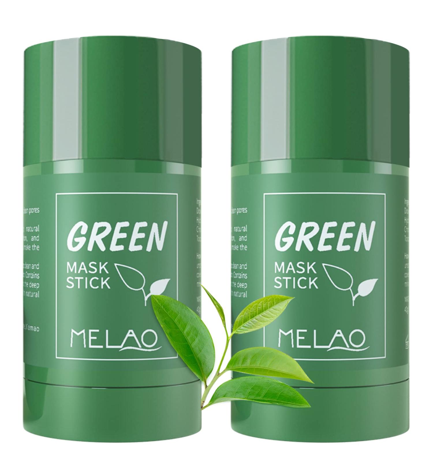 Green Tea Mask Stick for Face - Blackhead Remover with Green Tea Extract - Deep Pore Cleansing & Moisturizing Green Clay Mask - Purifying Formula for All Skin Types - Men and Women - Buy Online on GoSupps.com
