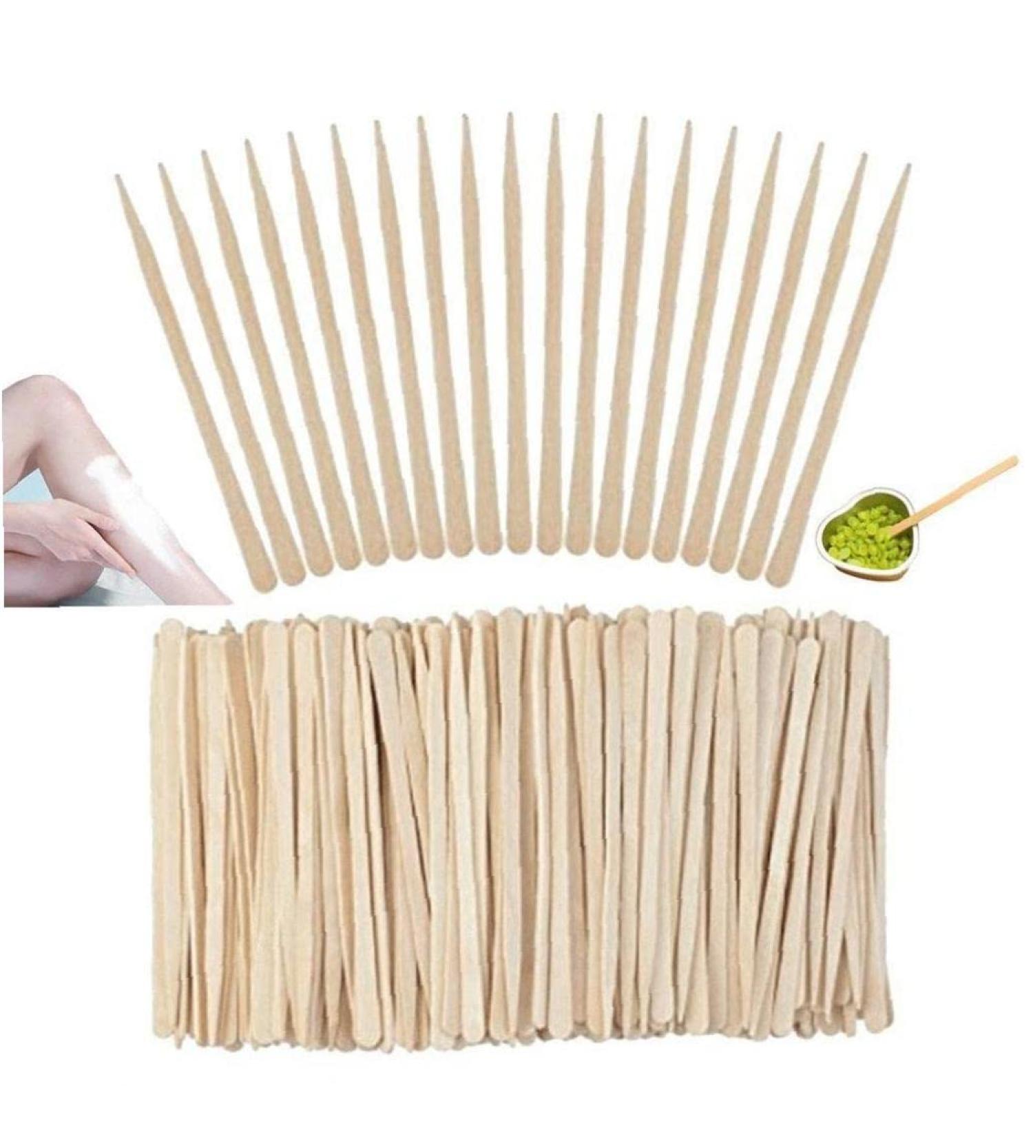 Buy Liper Eyebrows Wax Sticks - 200 Pcs Wood Applicators for Hair Removal & Tattooing | Best Quality Spatulas - Buy Online on GoSupps.com