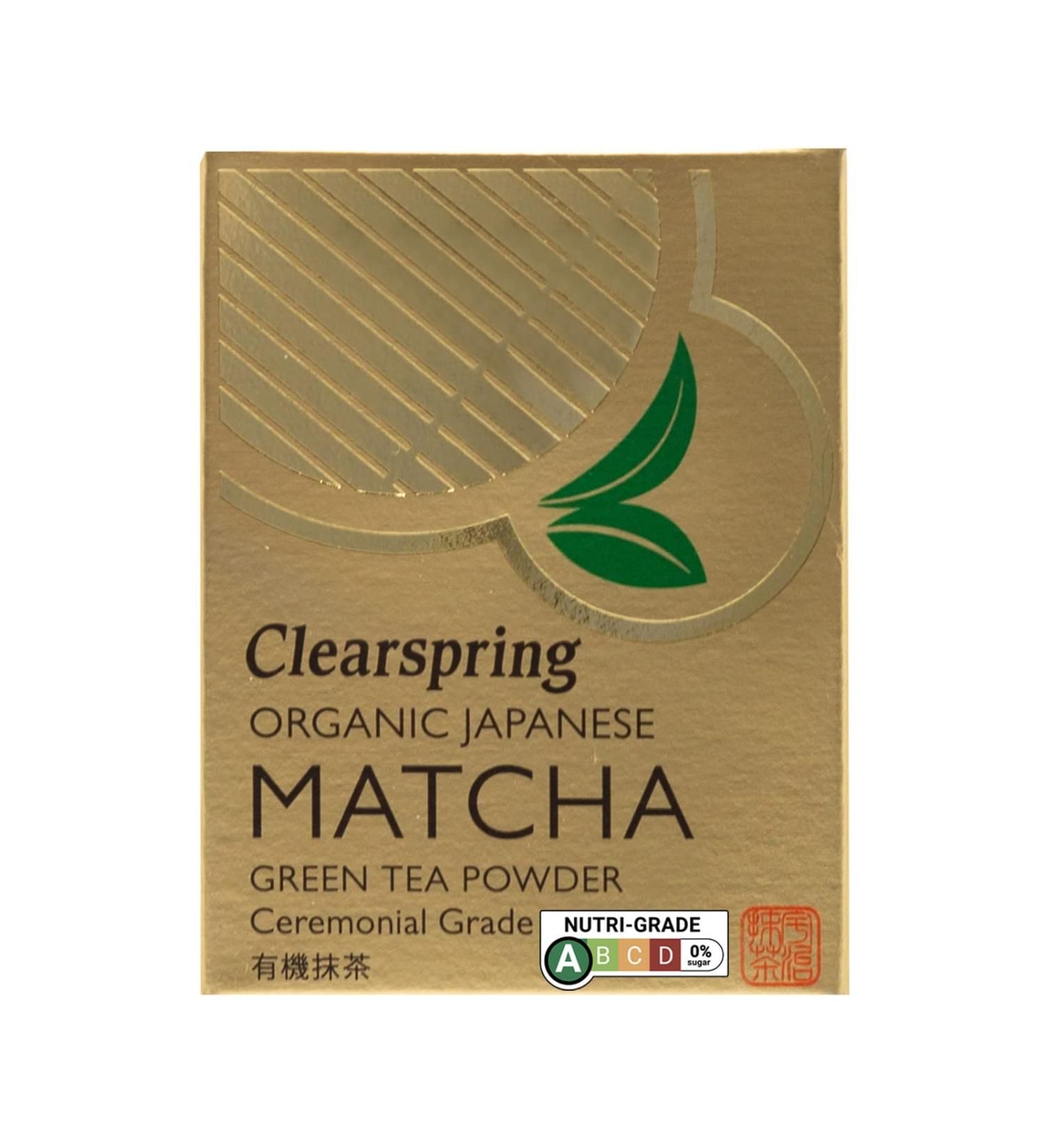 Clearspring Organic Japanese Matcha Green Tea Powder Ceremonial Grade 30g - Pack of 1 - Buy Online on GoSupps.com