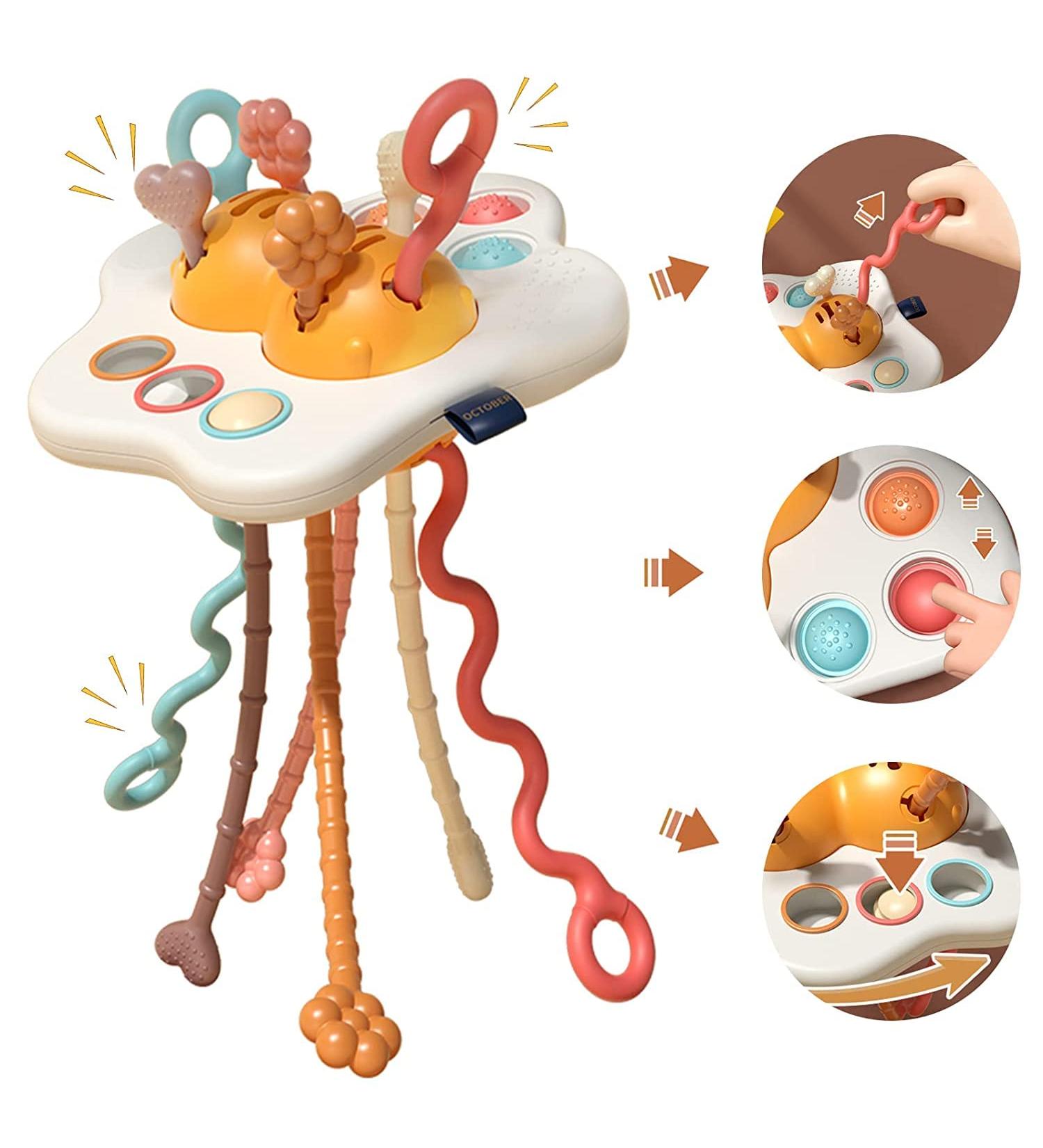 Jiosdo Montessori Toy for Babies 6+ Months Silicone Teething Sensory Egg Set | Motor Skills Development Gift for Infants & Toddlers - Buy Online on GoSupps.com