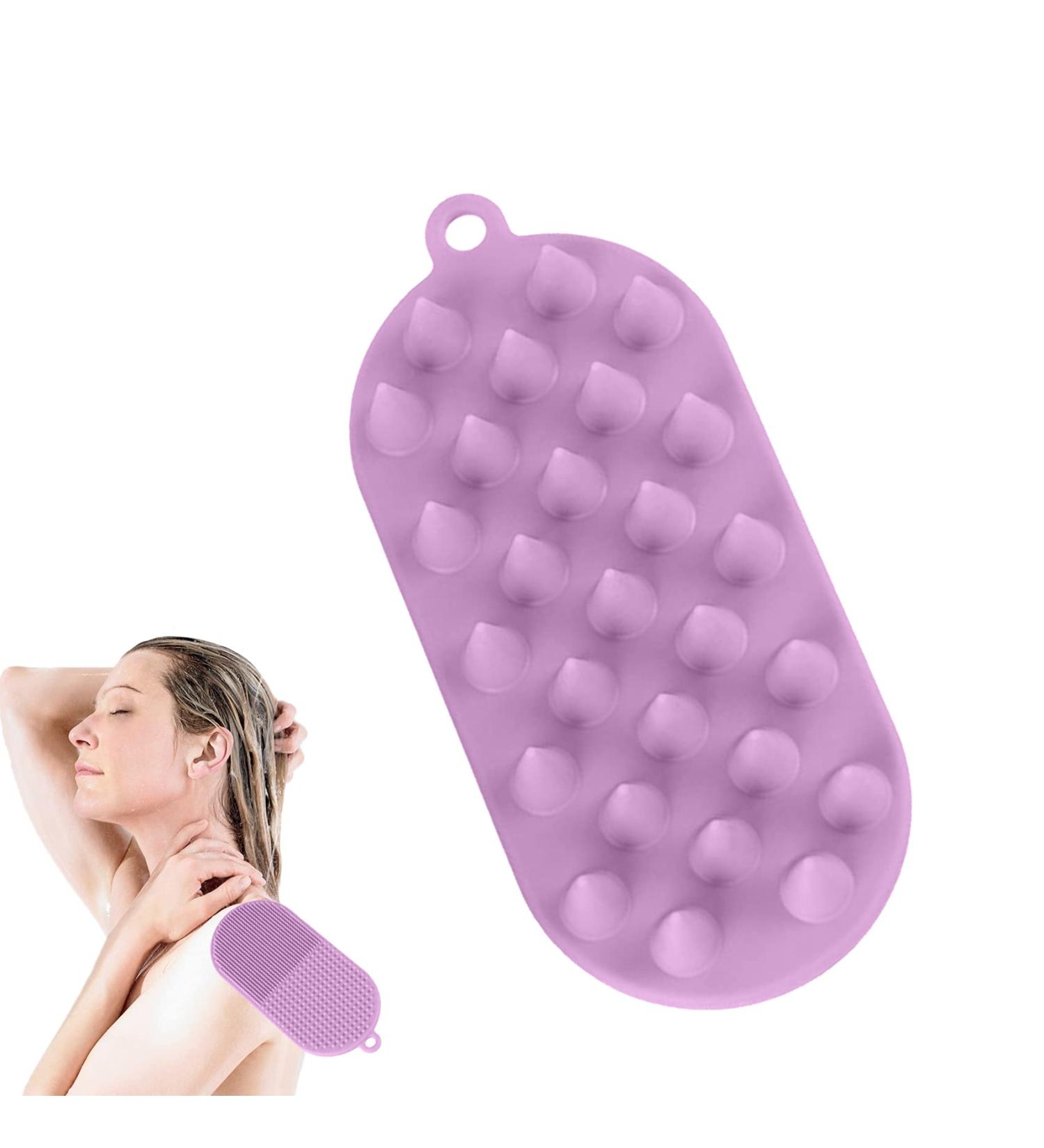JAIMELA 2 in 1 Silicone Scalp Massage Brush Enhance Scalp & Skin Care Improve Blood Circulation | International Shipping - Buy Online on GoSupps.com