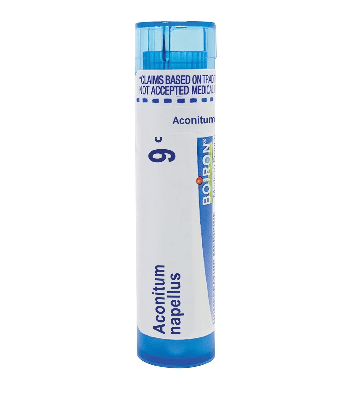 Boiron Aconitum Napellus 9C - Fast Relief for High Fever with Dry Skin | 80 Pellets - Buy Internationally - Buy Online on GoSupps.com