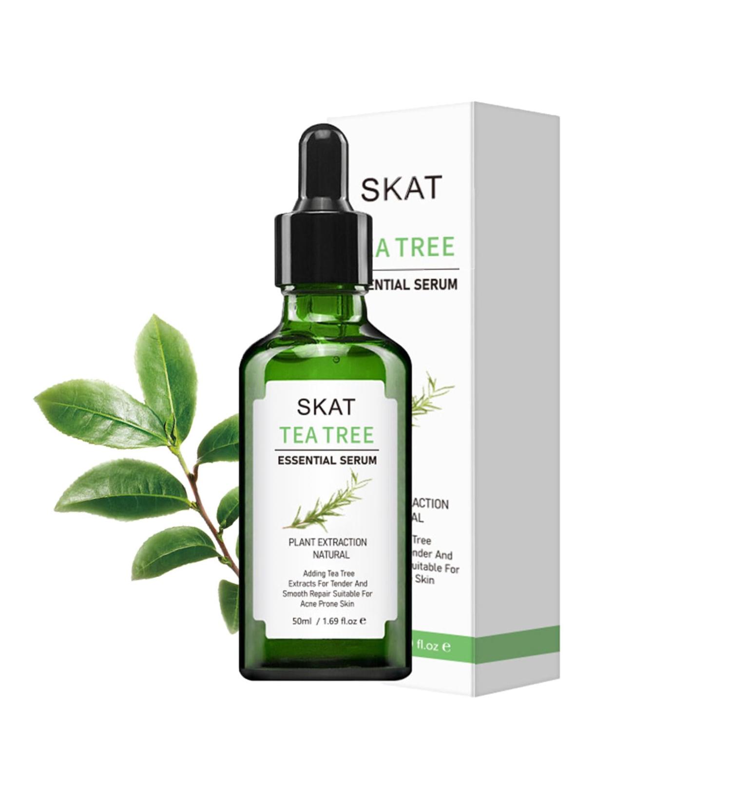 Tea Tree Oil Serum Tea Tree Oil Acne Serum Tea Tree Oil Facial Serum Oil Control Moisturising Reduce Acne Blackheads Pigmentation Shrink Pores Tea Tree Acne Treatment Serum 50ml - Buy Online on GoSupps.com