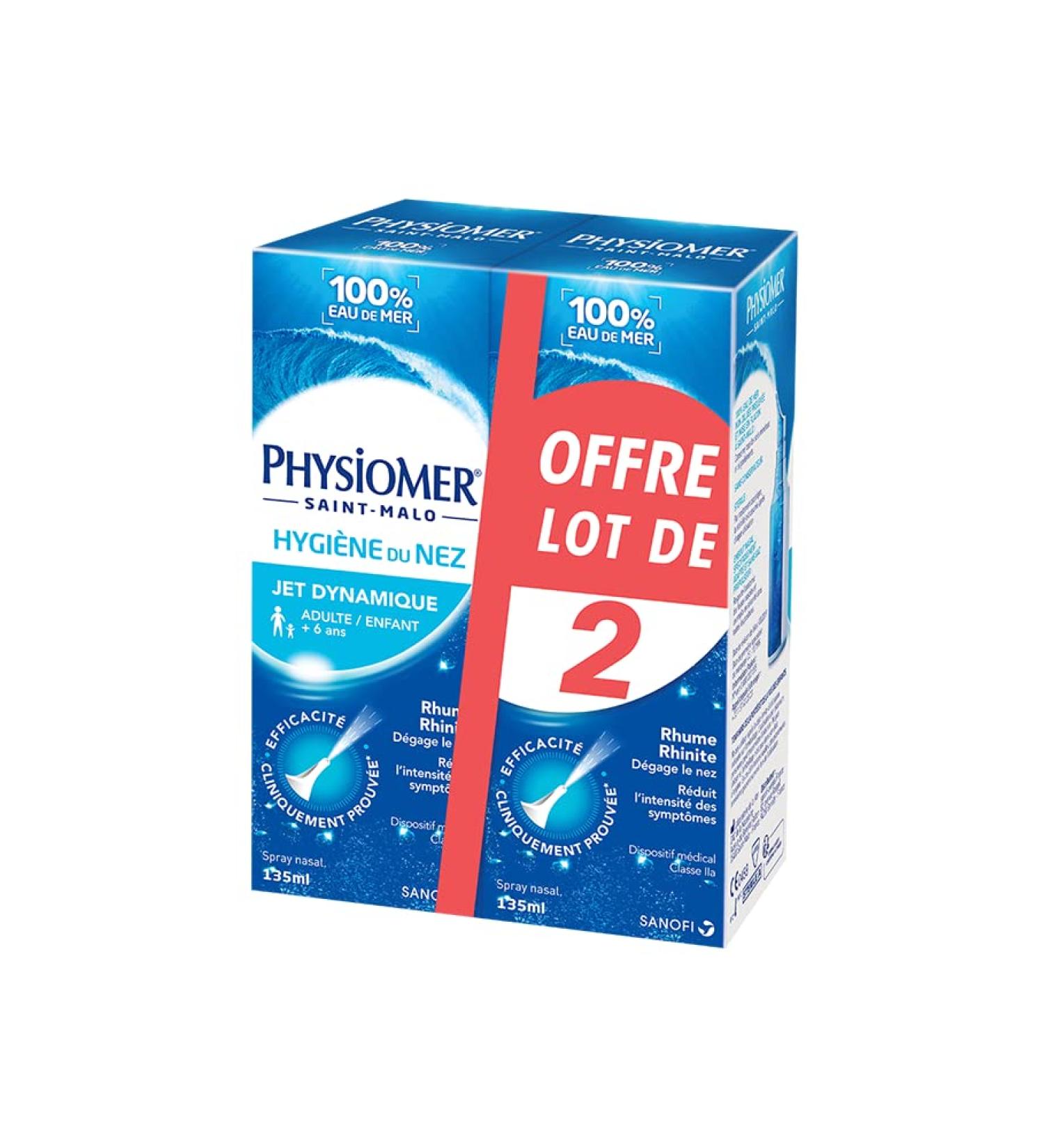 Physiomer Dynamic Jet 135 ml - Pack of 2 | Effective Nasal Care | International Shipping Available - Buy Online on GoSupps.com