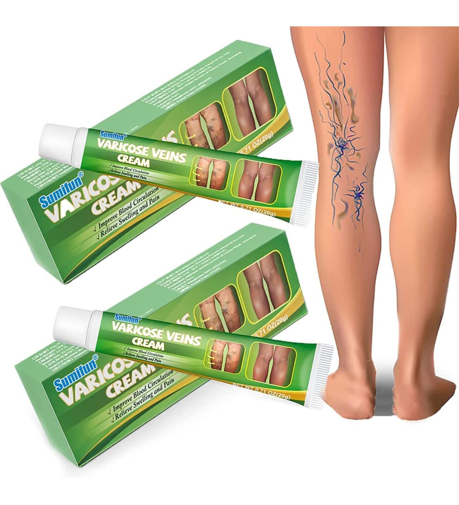 Buy Ttcpuysa Varicose Veins Cream - 2PCs Vein Healing Treatment Soothing Anti-Varicose Cream for Improved Blood Circulation (20g) - Buy Online on GoSupps.com