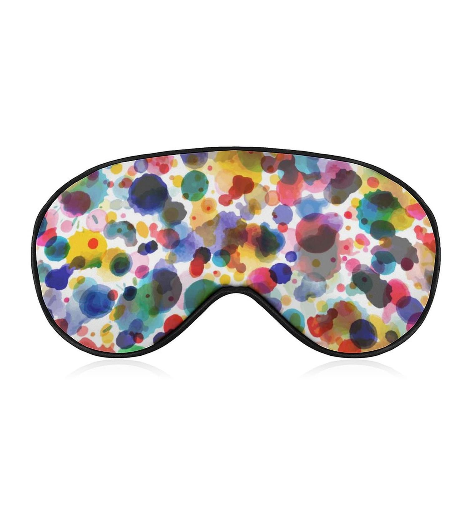 Watercolor Paints Sleep Mask for Women - Adjustable Eye Shades with Elastic Strap for Comfortable Sleep - Buy Online on GoSupps.com