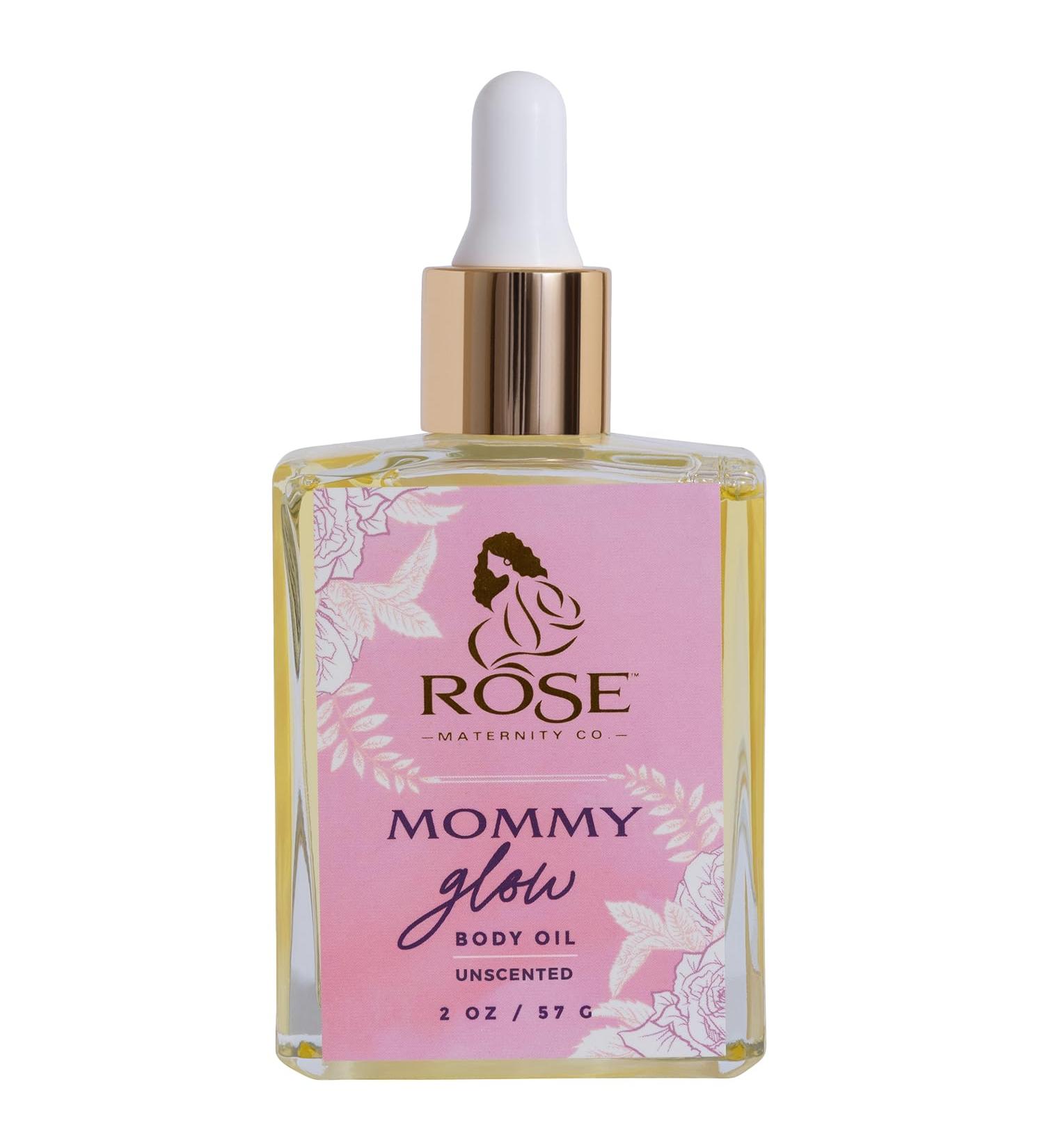 Mommy Glow Oil Unscented Postpartum Skin & Belly Oil 2oz | Hydrating Plant-Based Formula for New Moms - Buy Online on GoSupps.com