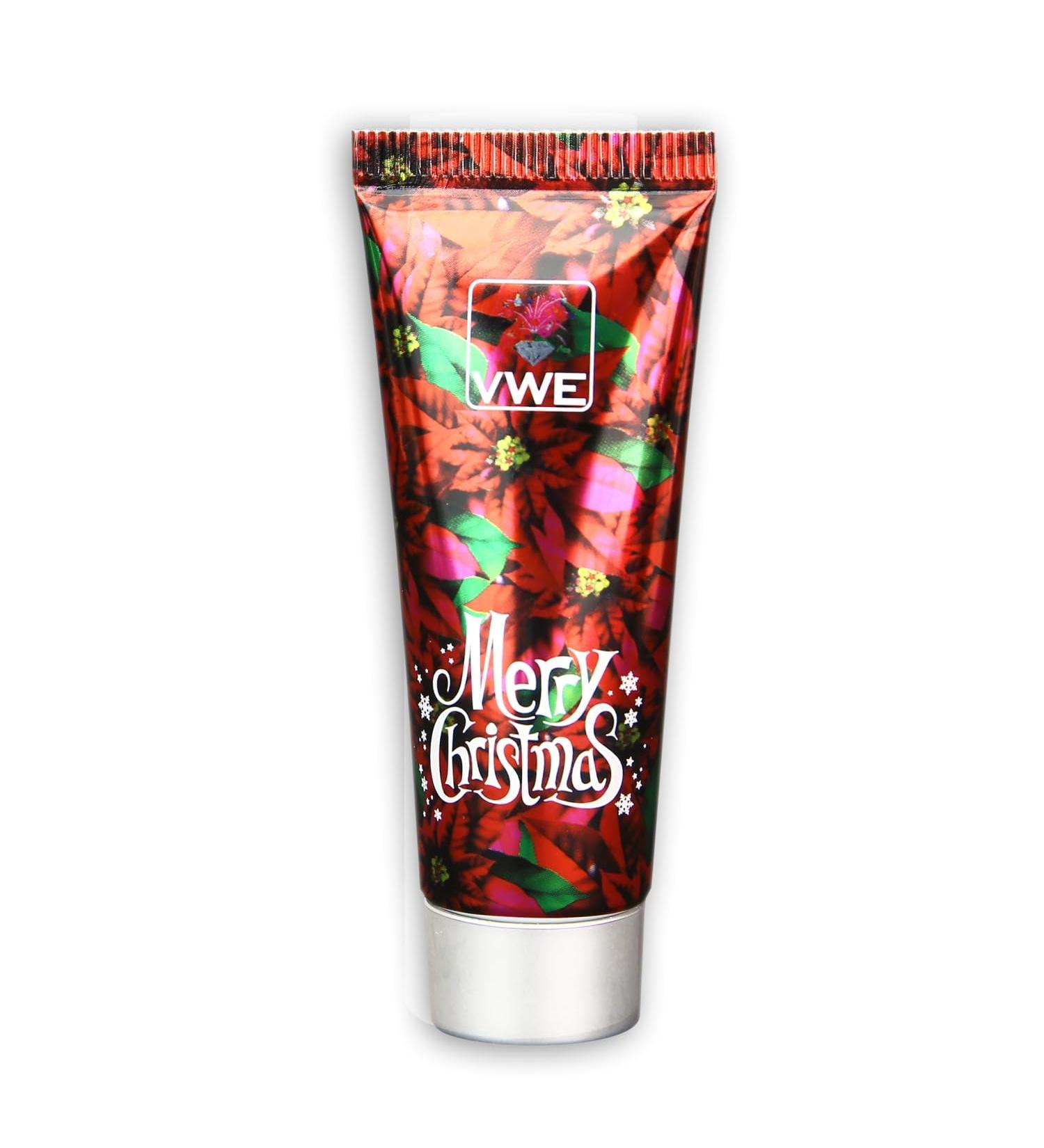 10 x hand lotion with Christmas fragrance and design for Christmas 15ml - 10 Set - Gift idea/small give -away for Christmas - red/silver 15ml CRLW -015