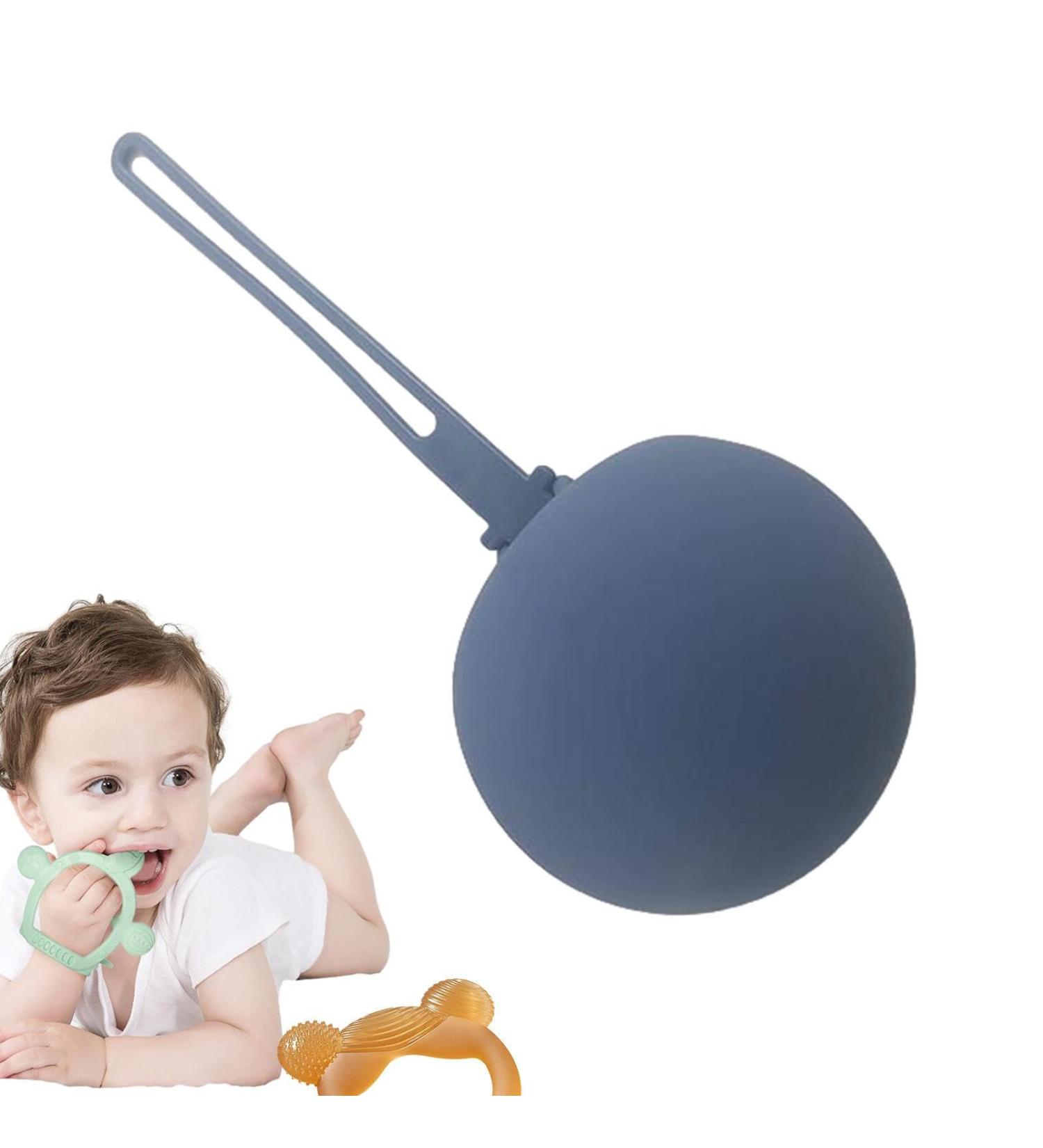 Pacienjo Silicone Pacifier Storage Bag - Soft Funny Blue Design for Nipples & Pacifiers - Ideal for International Shipping - Buy Online on GoSupps.com