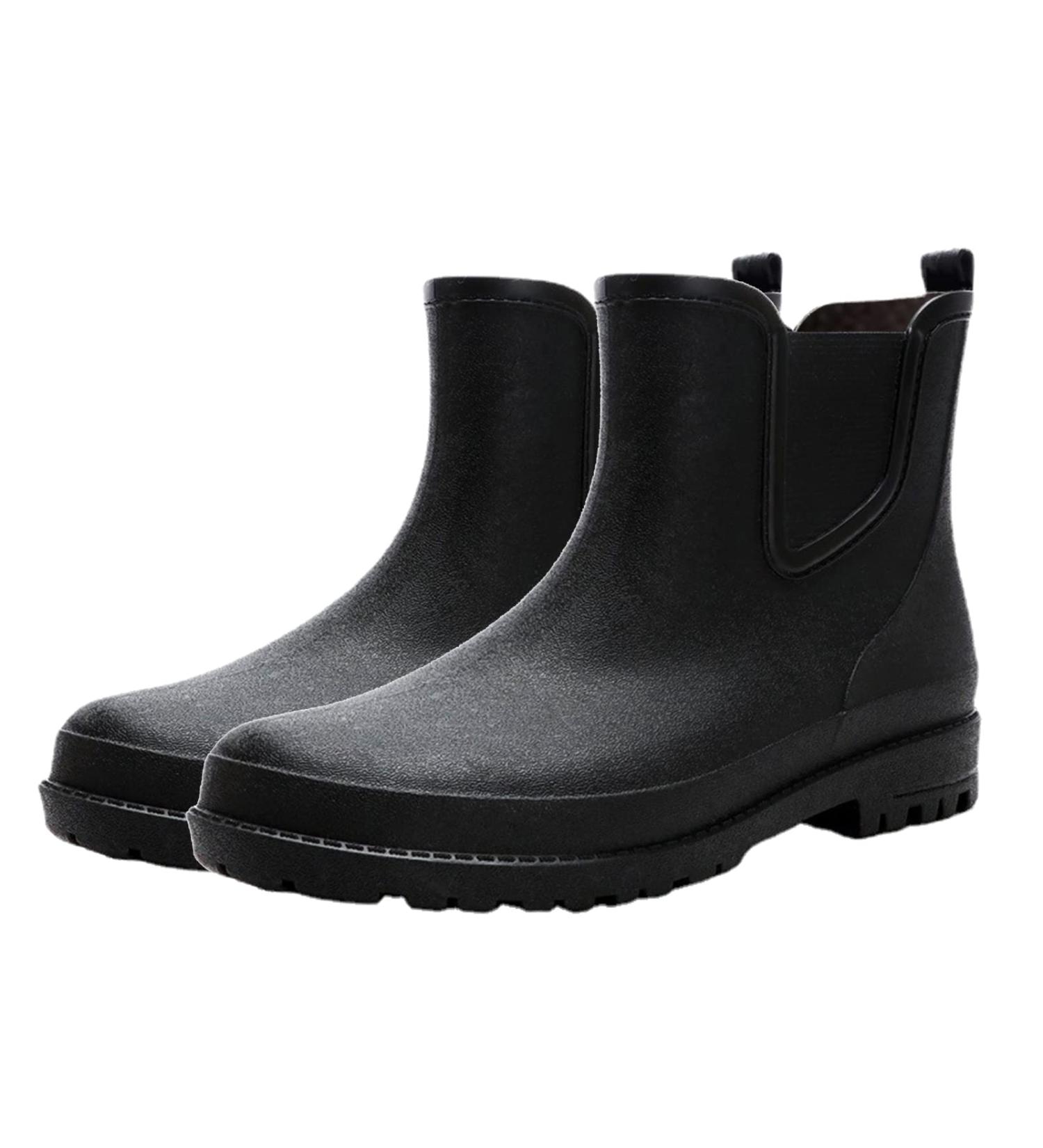Men's Waterproof Ankle Rain Boots - Rubber Garden Shoes Size 10 - Buy Online on GoSupps.com