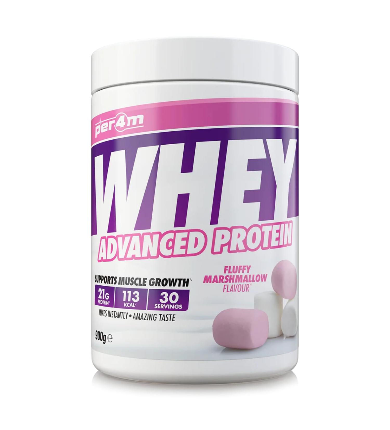 Per4m Whey Protein 900g Fluffy Marshmallow - Buy Online on GoSupps.com