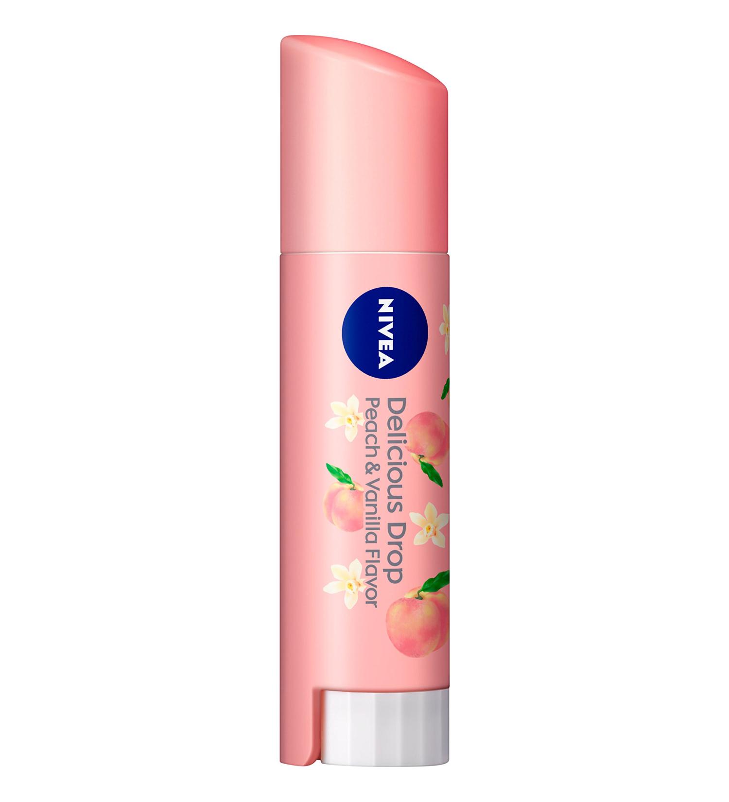 Nivea Lip Delicious Drop (Peach) - Hydrating Lip Balm - Buy Online on GoSupps.com