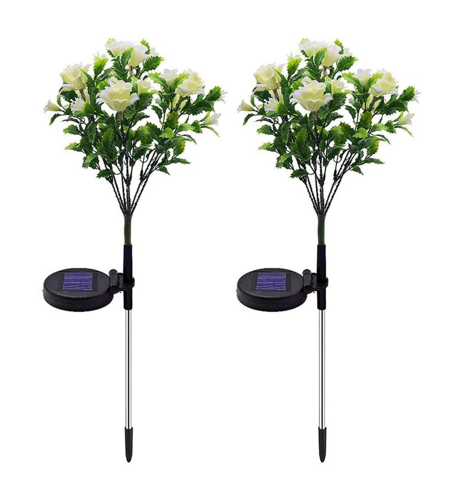 Garden Landscape Lamp Solar Simulation Carnation Light Waterproof Outdoor Lawn Lamp Christmas Flower Lights Landscape Lighting (Color : B Quantity : 2pcs) (A 2pcs) - Buy Online on GoSupps.com