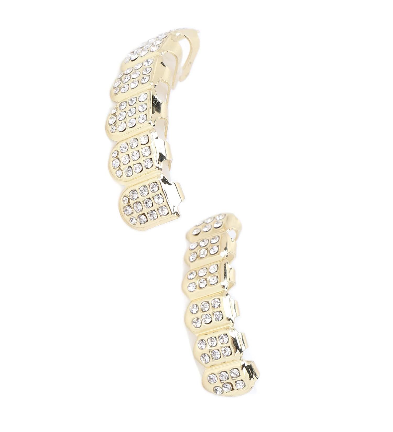Buy Hip Hop Teeth Decorations - Gold Solid Teeth Protection for Concerts Halloween & Fashion Shows - Buy Online on GoSupps.com