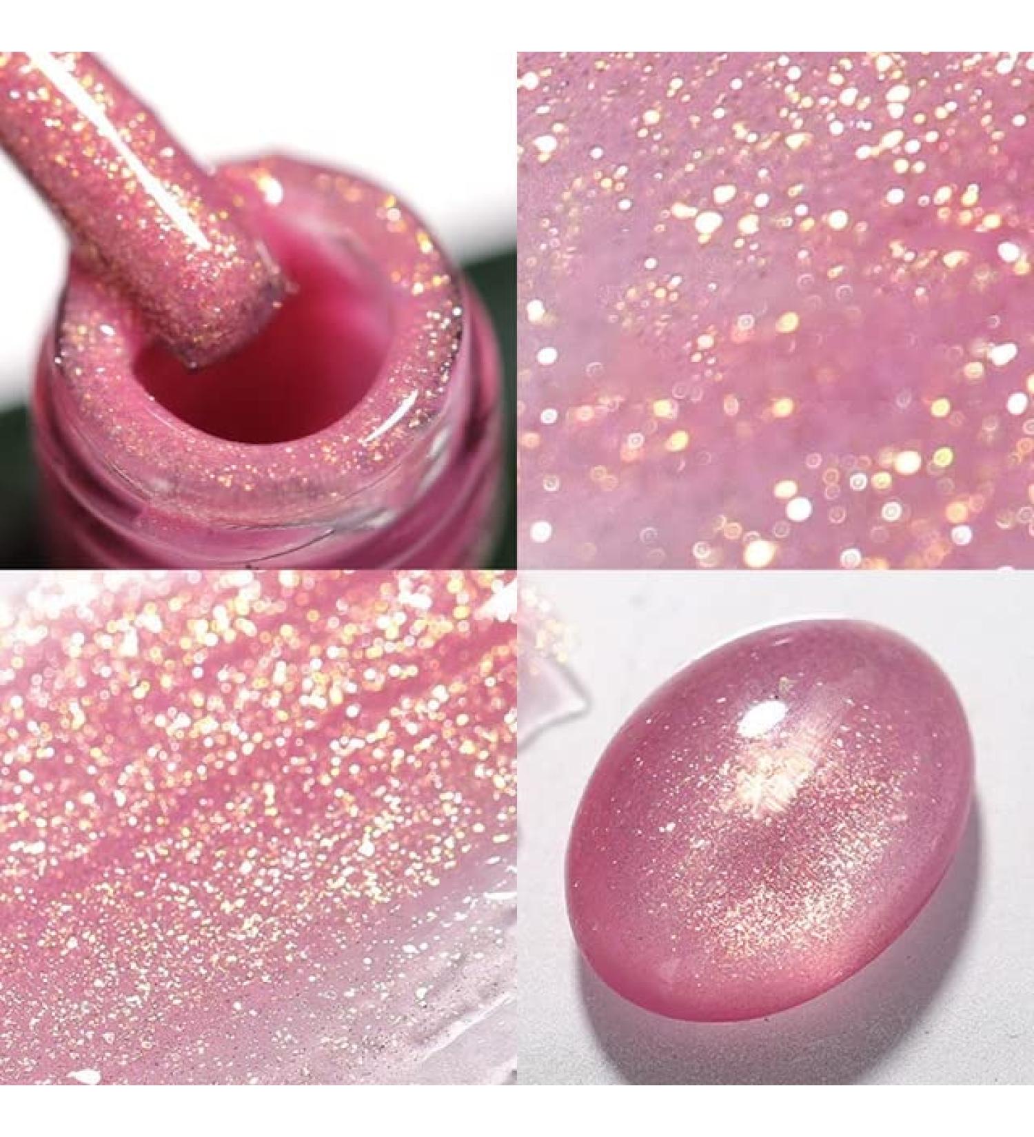 15ml Glitter Rubber Base Gel Aurora Chameleon Pink Gold Flakes Varnish Soak Off Semi Permanent UV Gels Polish Nail Art Manicure| | - - (Color: 9 Style A) 9 / Style a - Buy Online on GoSupps.com