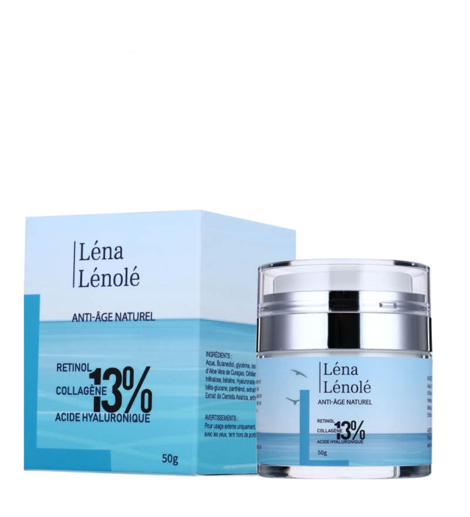 L NA L NOL - Anti-Wrinkle Cream for Women & Men - Anti-Aging & Dark Circles - Hyaluronic Acid - Retinol Collagen Vitamin C Plants - All Skin Types - 100% Natural and Vegan - Highly Concentrated (13%) - Buy Online on GoSupps.com