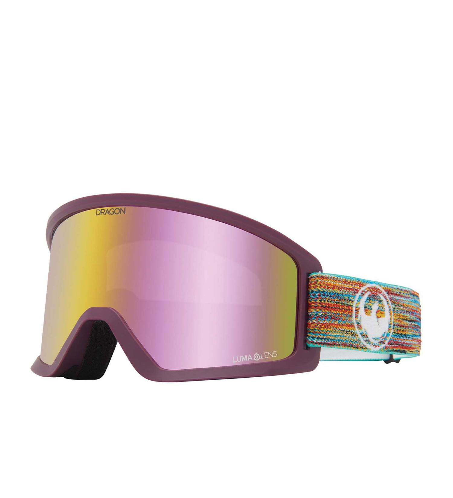 Dragon Alliance Mens DX3 OTG Snow Goggles - Shredtogether/Lumalens Pink Ion (One Size) - Buy Online on GoSupps.com
