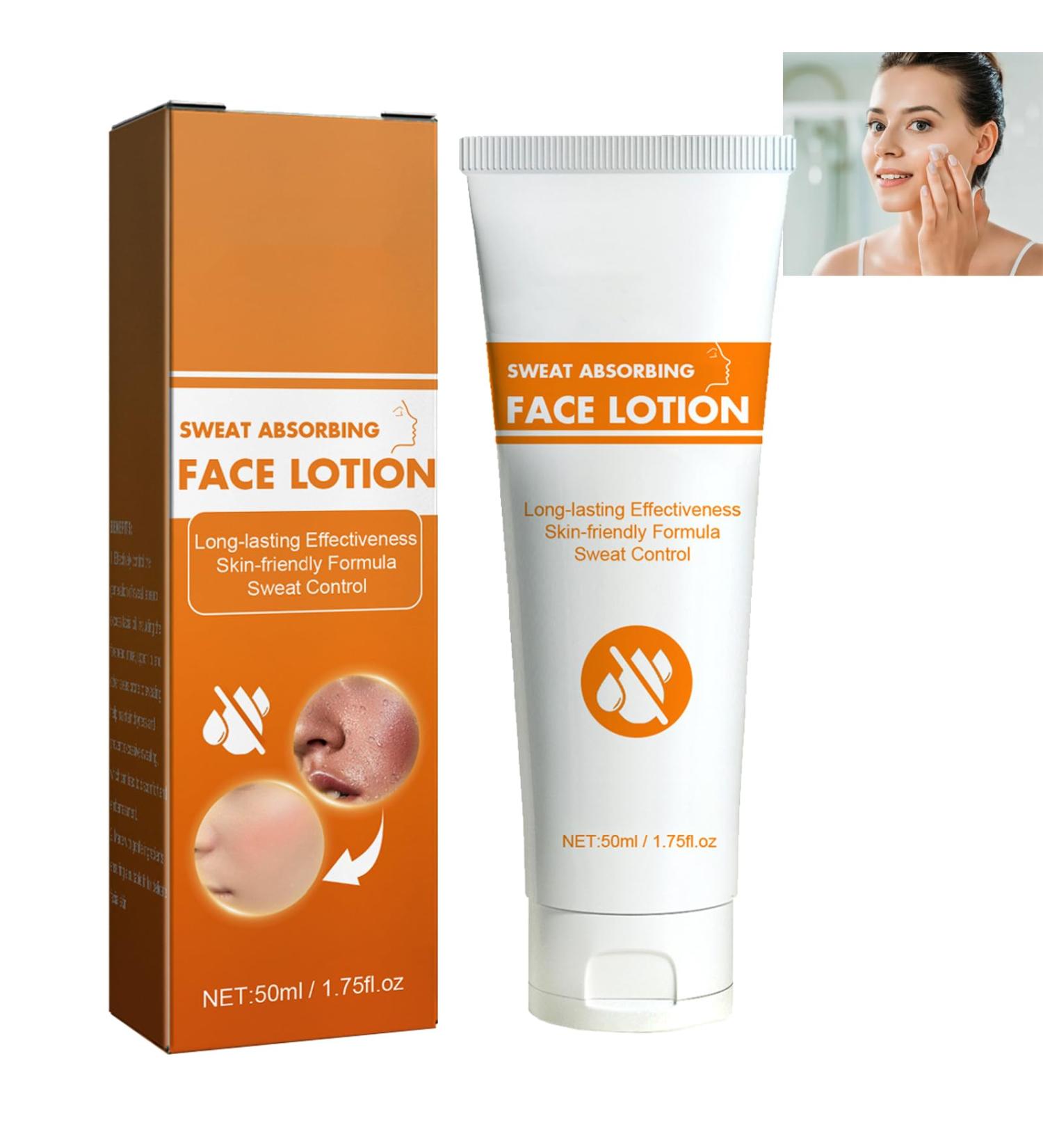Sweat Absorbing Face Lotion Sweat Absorbing Face Lotion Antiperspirant And Oil Control Lotion Anti Sweat Oil Face Lotion Anti Sweat for Face Stay-Dry Anti Sweat Oil Control Lotion For Face 50ML - Buy Online on GoSupps.com