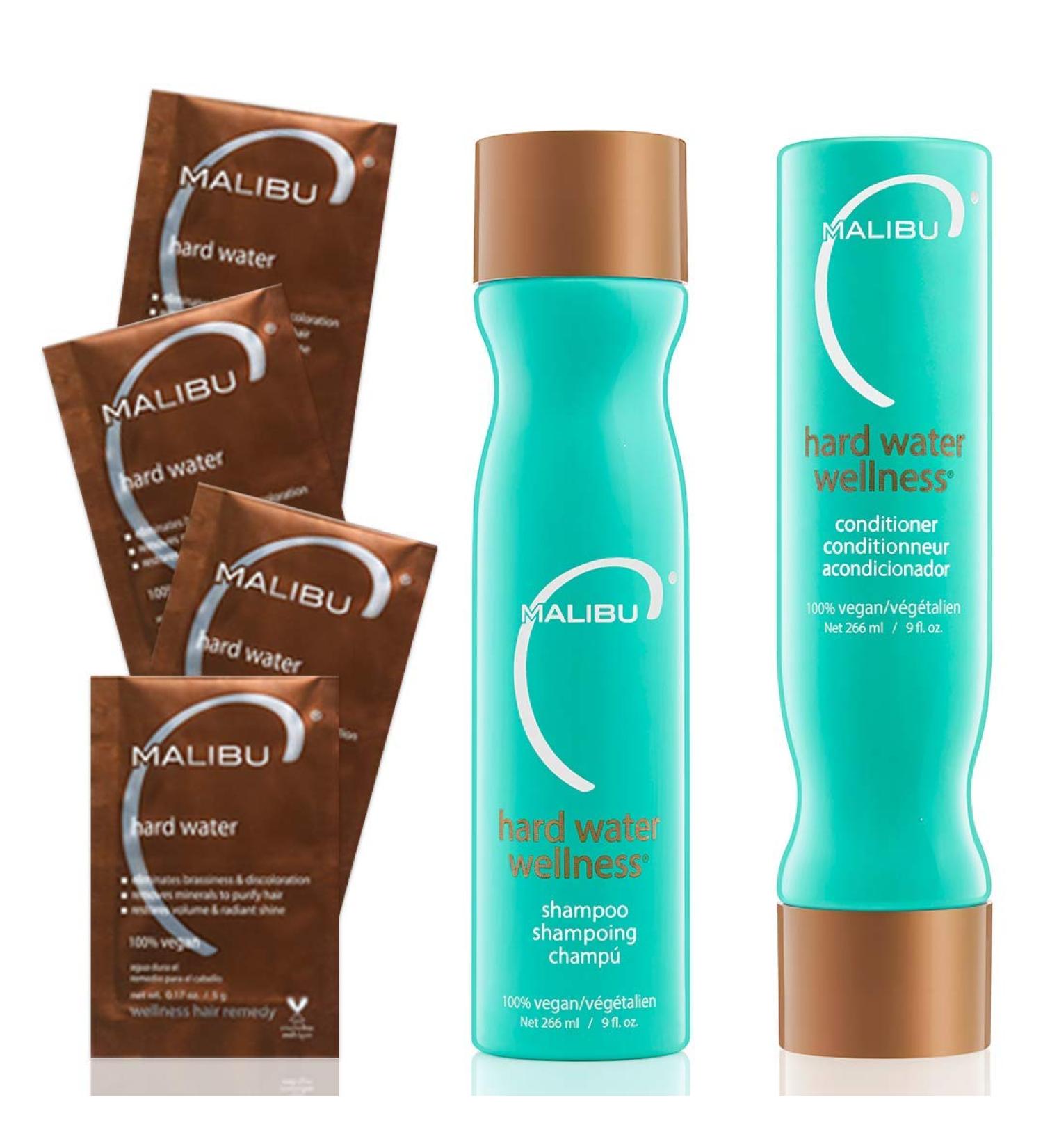 Malibu C Natural Protective Hard Water Wellness Kit - Protect Your Hair from Hard Water Damage - Buy Online on GoSupps.com