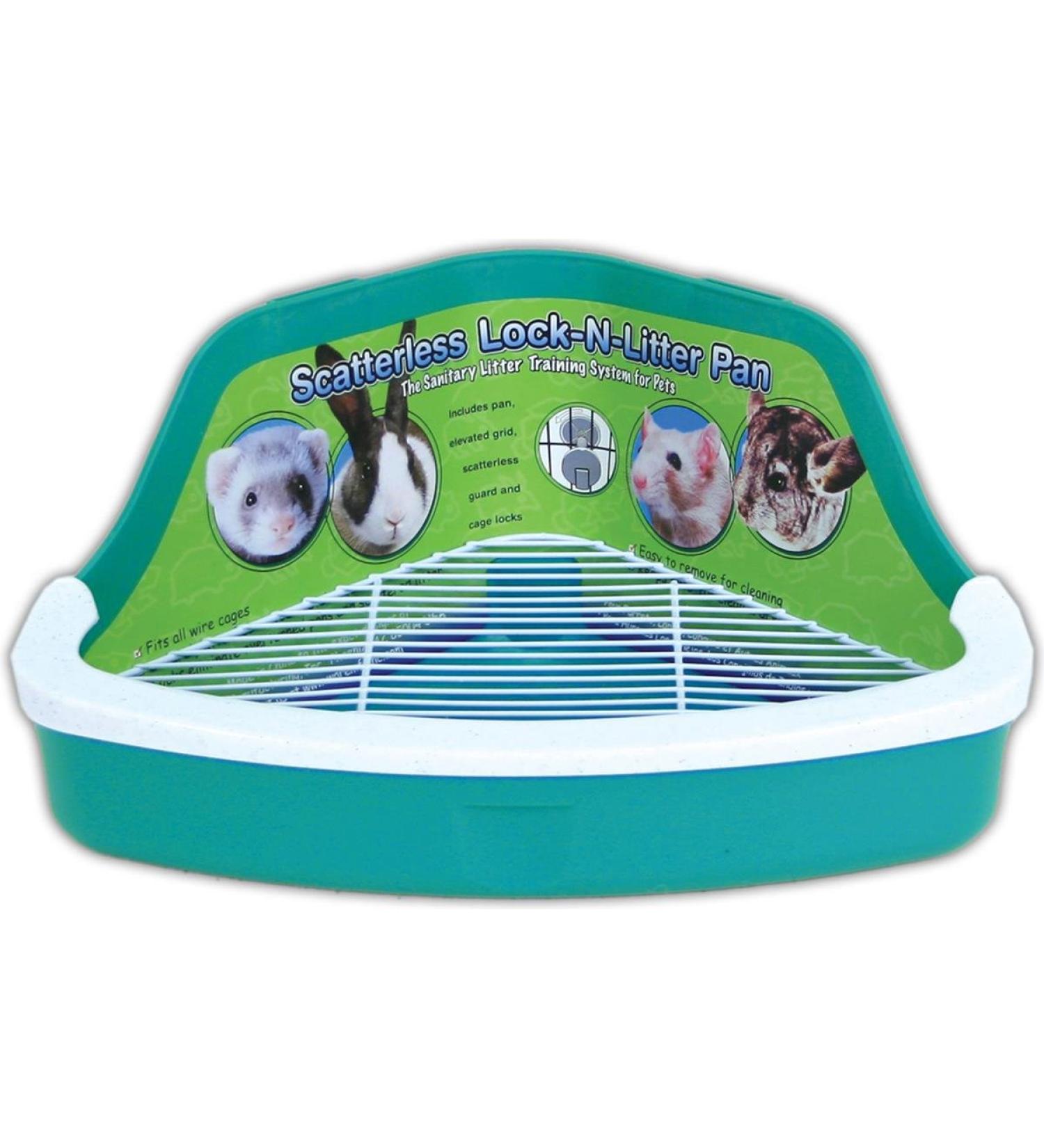 Ware Manufacturing Plastic Scatterless Lock-N-Litter Small Pet Pan - Assorted Colors - Buy Online on GoSupps.com