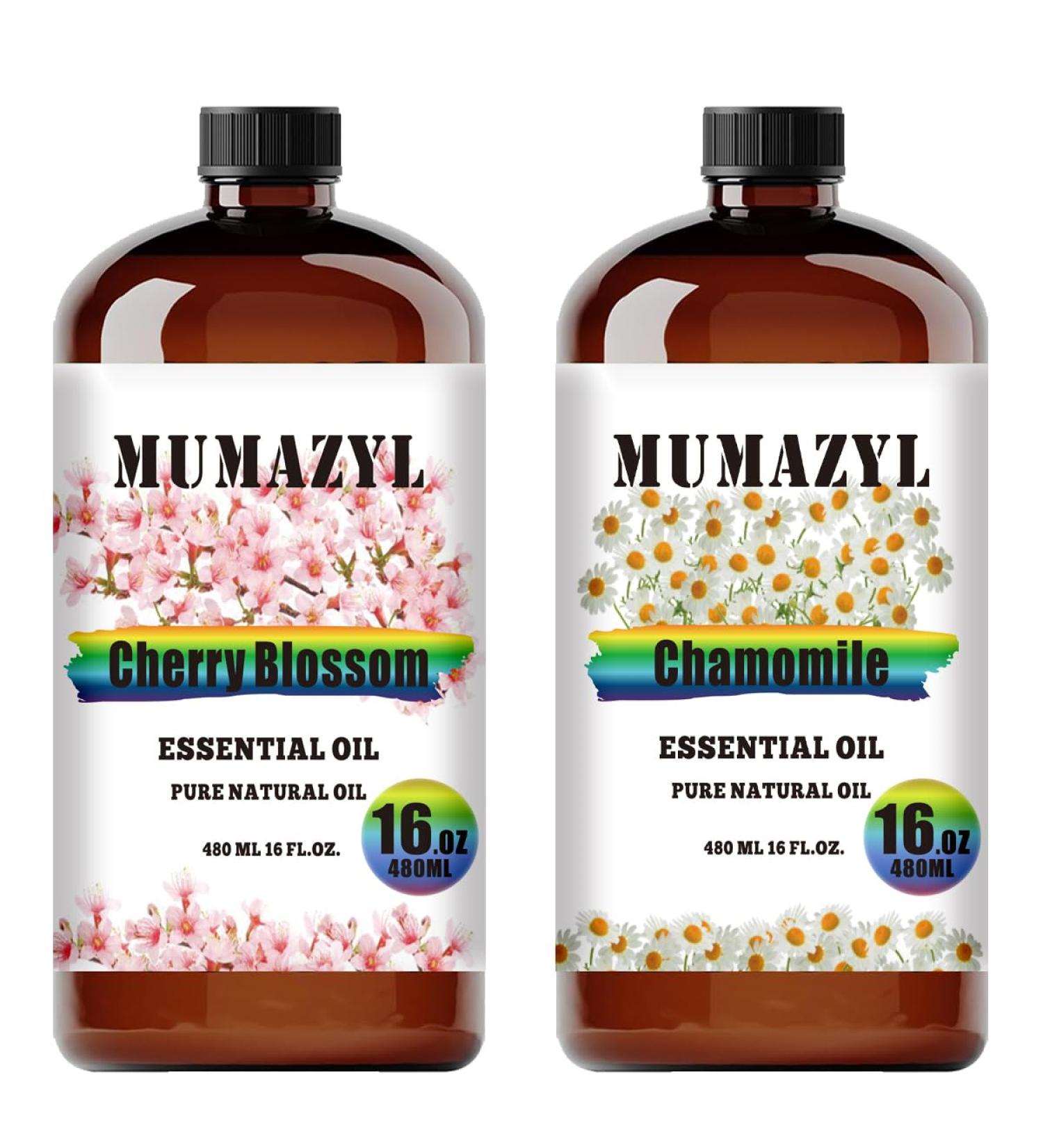 Cherry Blossom Essential Oil and Chamomile Essential Oil 16 Fl Oz 480ML for Halloween Thanksgiving Day Christmas New Year's Day Gifts - Buy Online on GoSupps.com