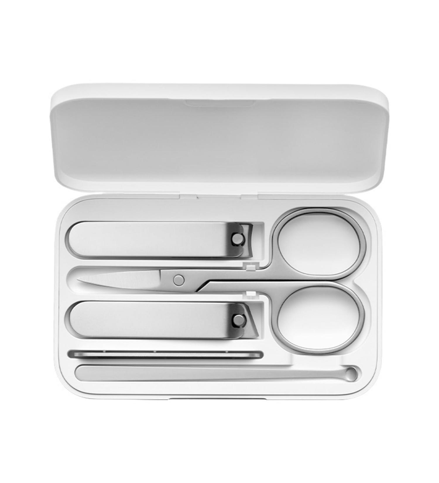 Nail Clipper Five Piece Sets with Storage Box Nail Cutter Knife Professional Beauty Tool Stainless Steel C2 - Buy Online on GoSupps.com