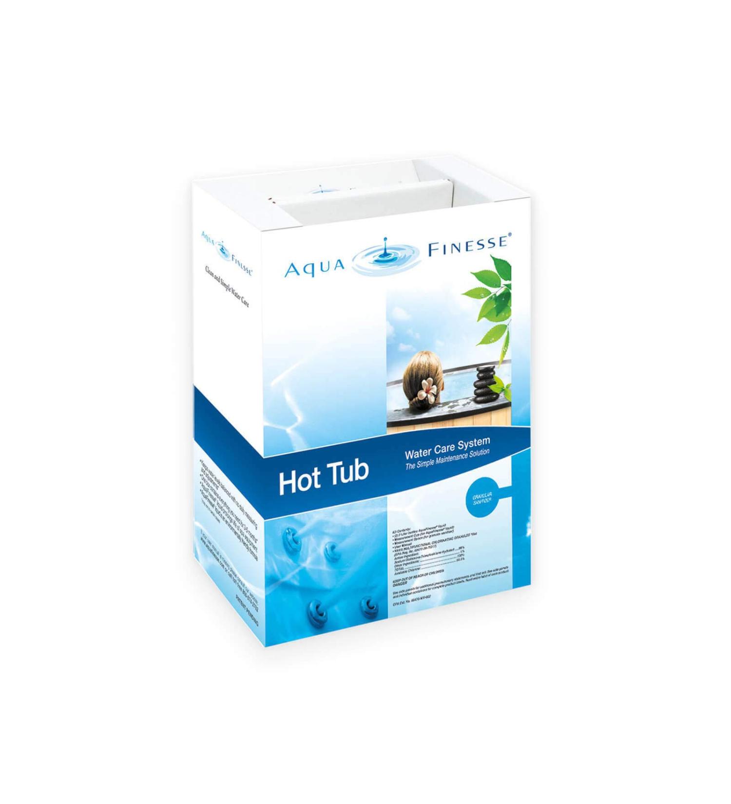 AquaFinesse 956500 All-Purpose Hot Tub 3-5 Month Cleaning Maintenance Kit White