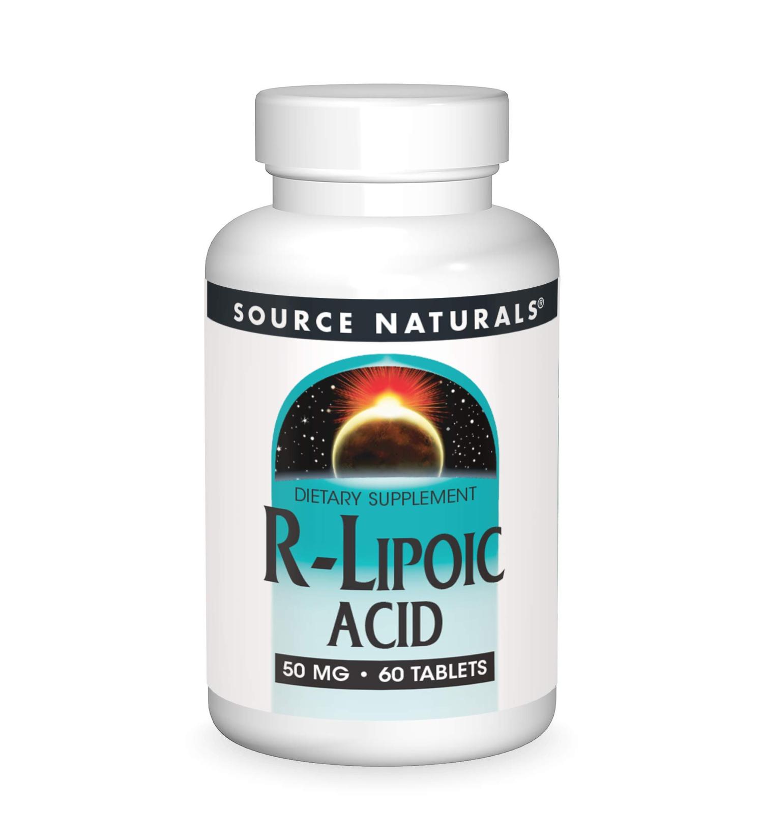 Source Naturals R-Lipoic Acid 50mg - 60 Tablets | Boost Energy & Support Metabolism | Free International Shipping - Buy Online on GoSupps.com
