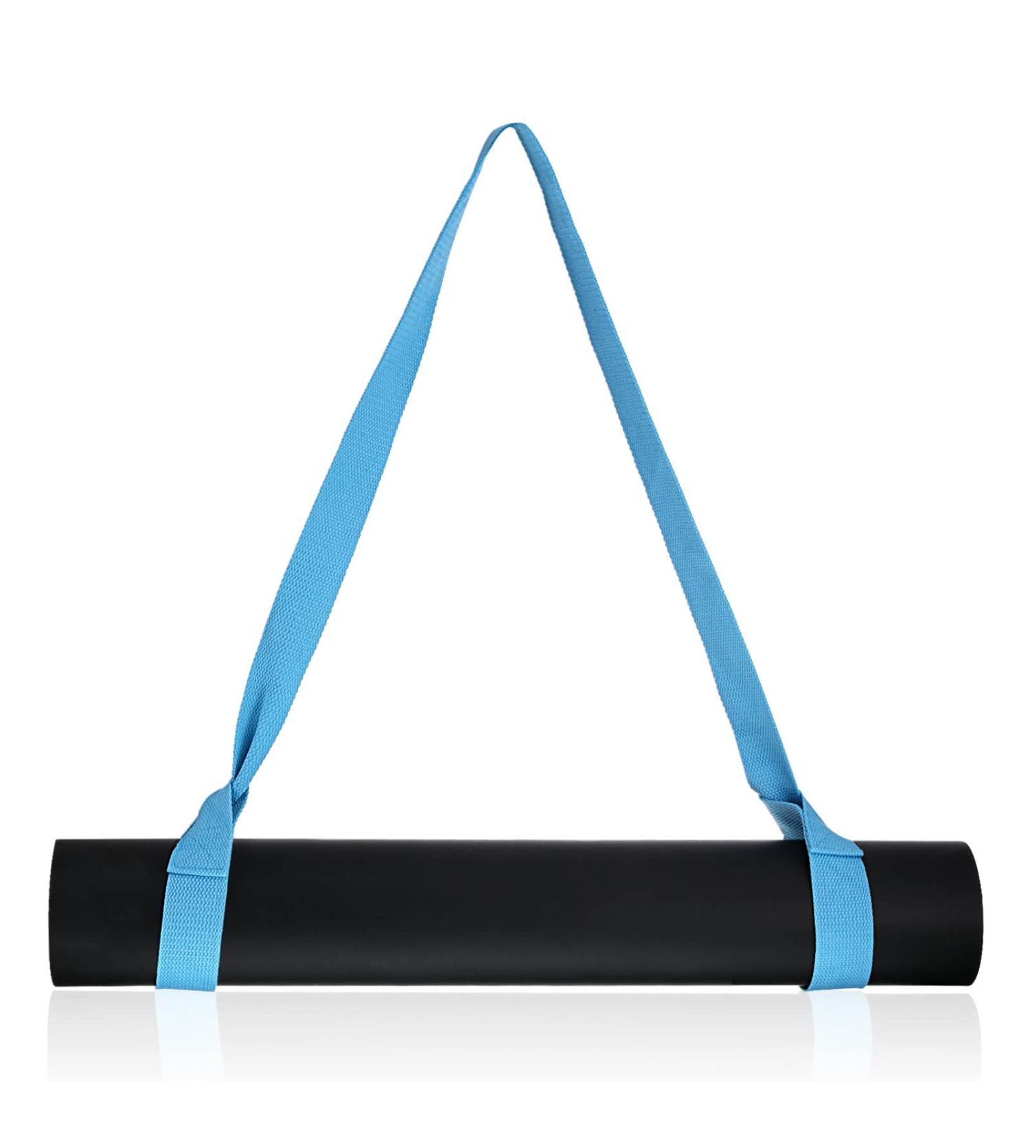 Adjustable Yoga Mat Carrier Strap - Premium Cotton Shoulder Sling for Easy Carry & Clamping - Ideal for Yoga Enthusiasts - Buy Online on GoSupps.com
