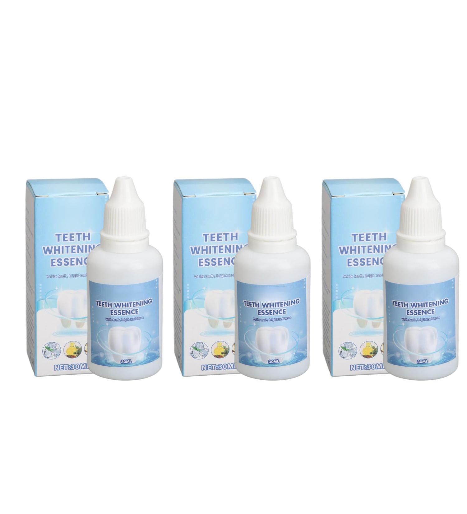 Tooth Whitening Serum - 3 Pieces 30ml | Sensitive Teeth | Fresh Breath Stain Removal & Gum Protection - Buy Online on GoSupps.com