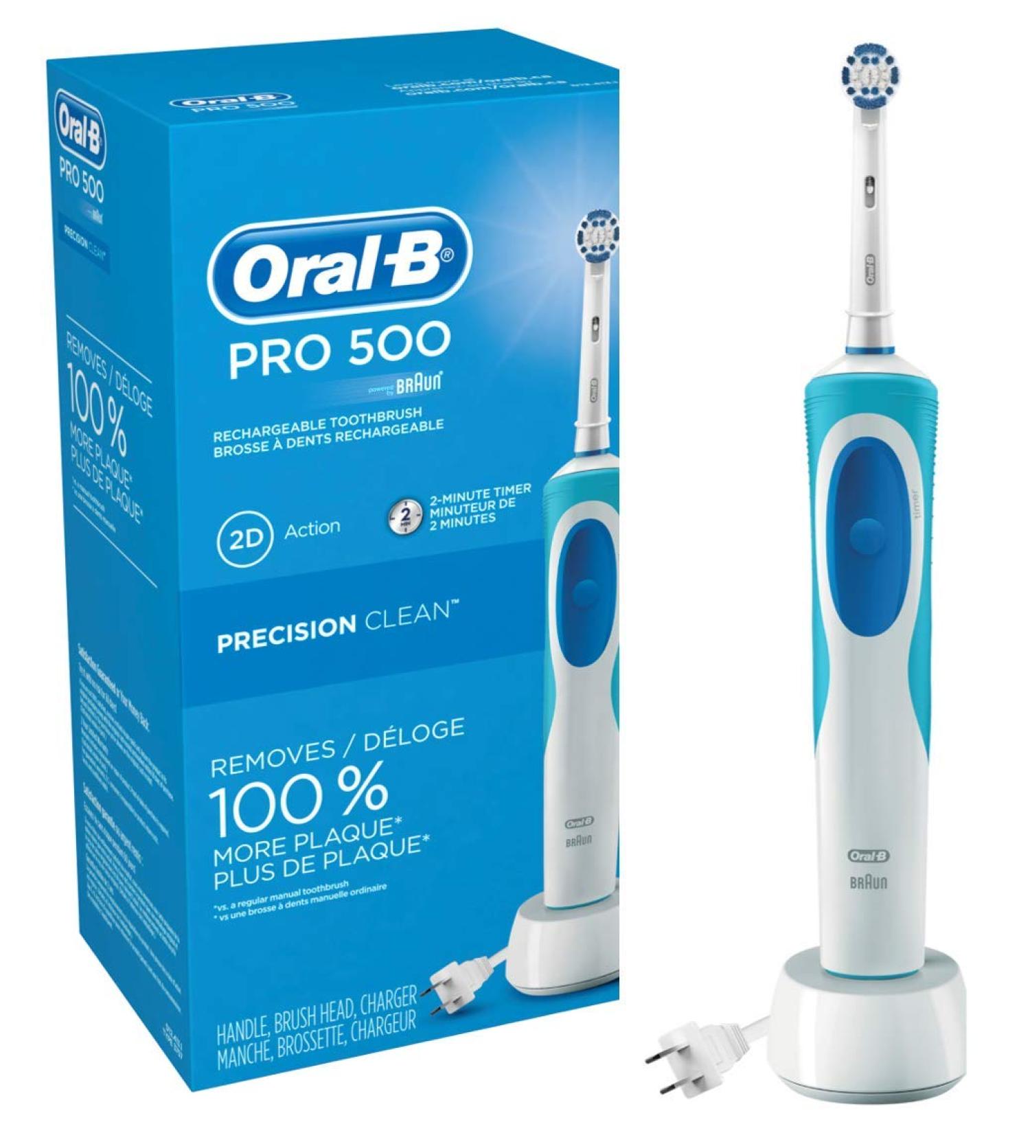Oral-B Pro 500 Electric Toothbrush - Improve Your Oral Health - Buy Online on GoSupps.com