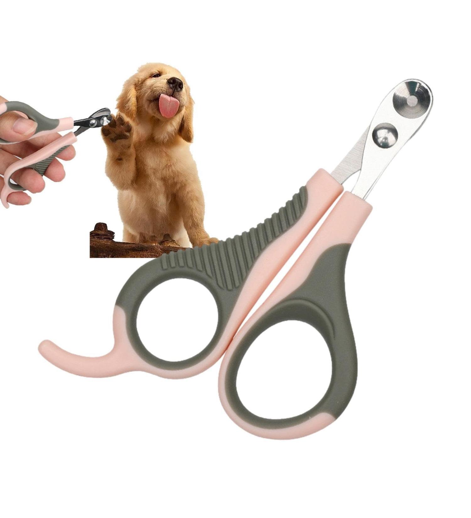 Dog Nail Clippers Avoid Overcutting Pet Non-slip Handles Pet Supplies Nail Clippers for Small Dogs Nail Clippers for Small A Grey Pink - Buy Online on GoSupps.com