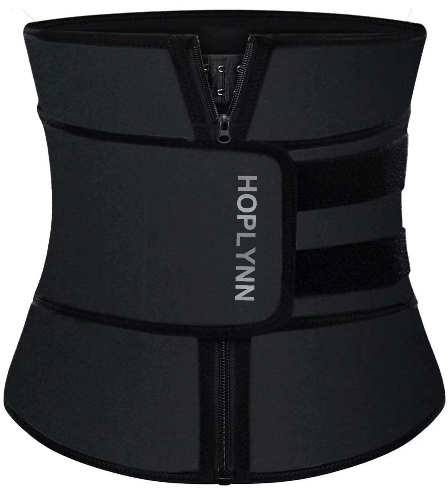 HOPlynn Neoprene Sweat Waist Trainer Corset for Women - Black XX-Large - Buy Online on GoSupps.com