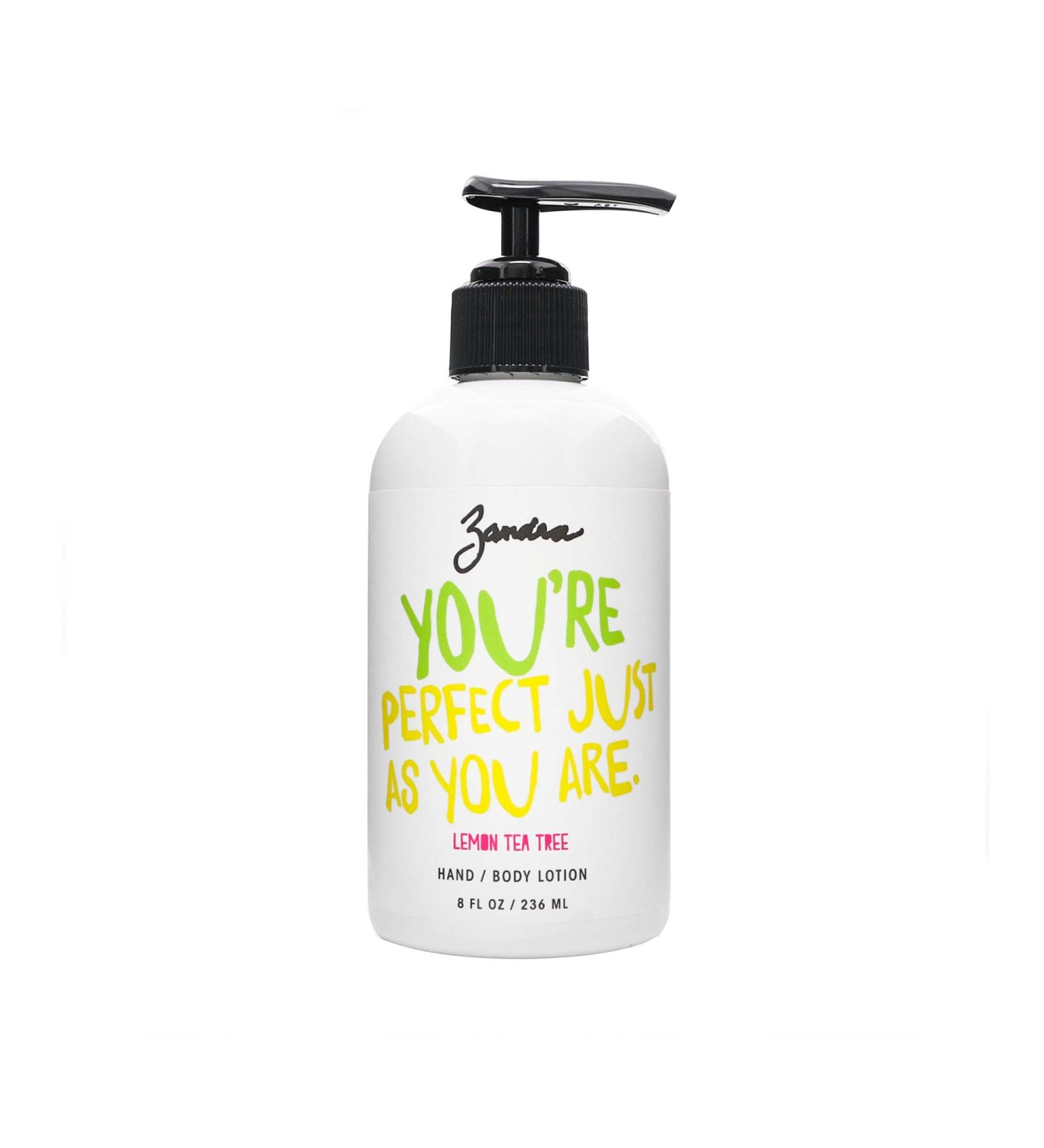 Zandra Hand Body Lotion - Jojoba Oil & Shea Butter All Skin Types Handmade Lemon Tea Tree 8 oz - Shop Internationally - Buy Online on GoSupps.com