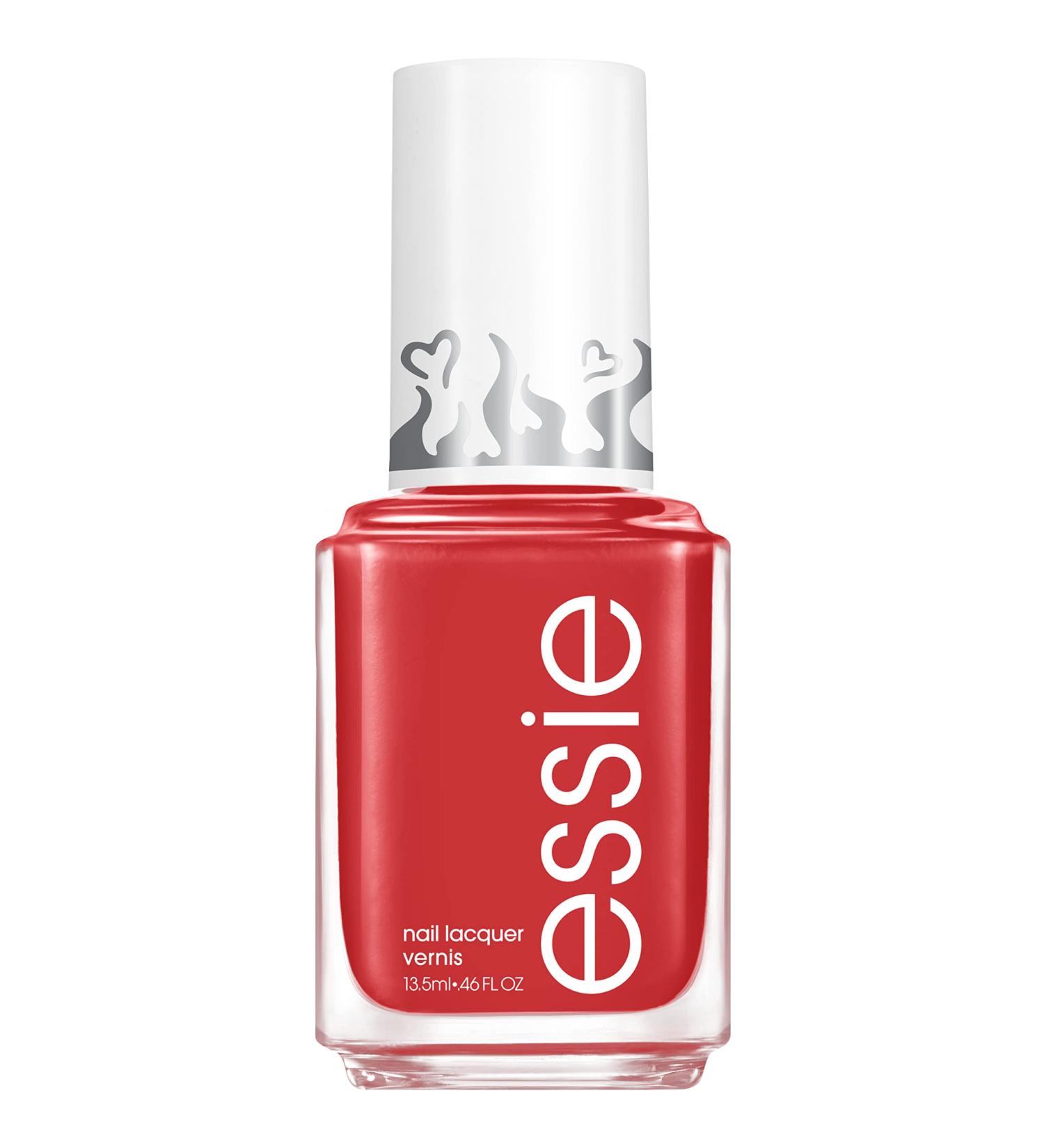 Essie Nail Polish - Salon-Quality Vegan Coral Color "Burning Love" | 0.46 fl oz - International Shipping Available - Buy Online on GoSupps.com