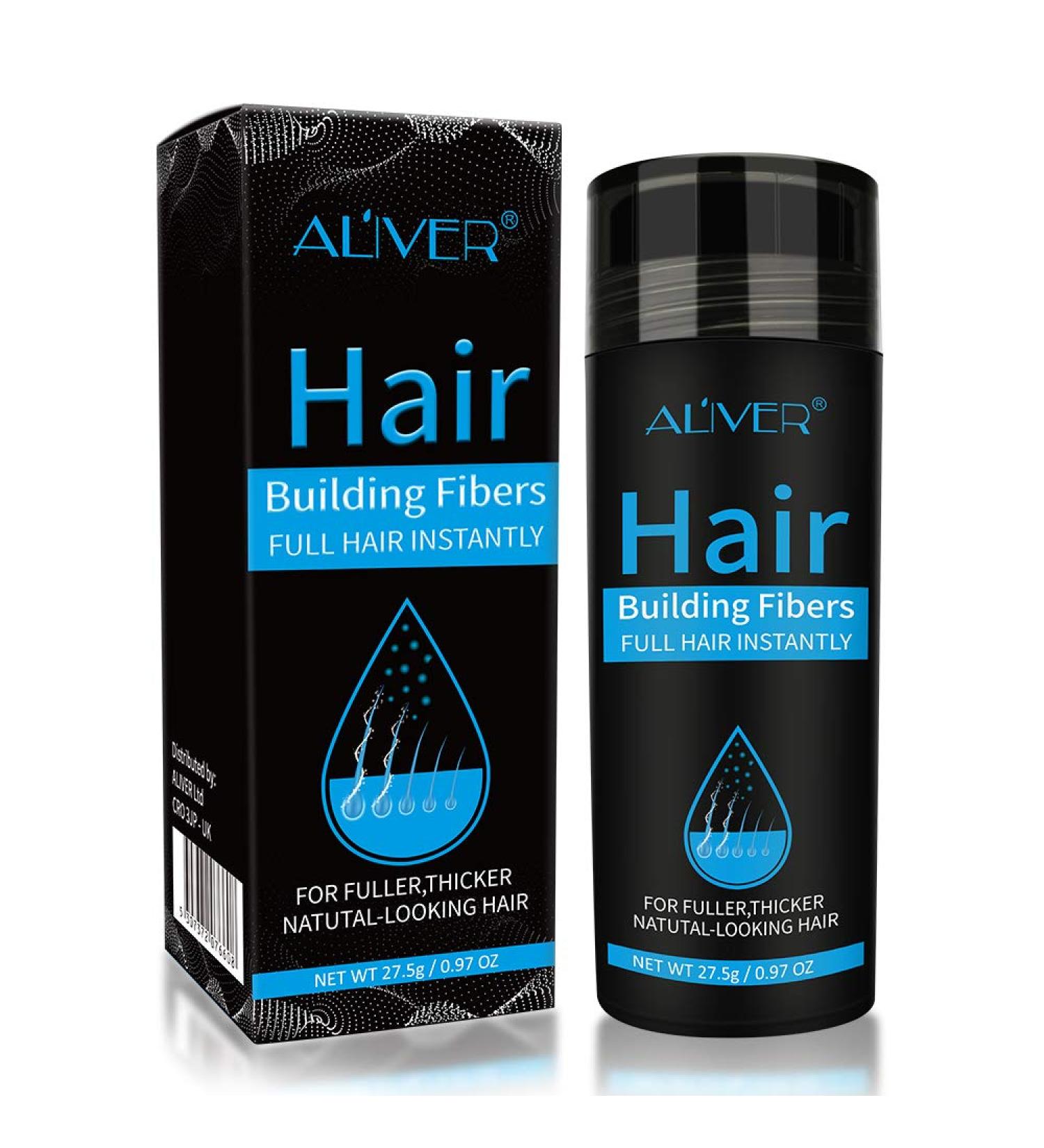 Premium Scatter Hair Fibers for Hair Loss - Bulk Black Hair Building Concealer for Men & Women - Professional Fiber Hair Powder Spray - Buy Online on GoSupps.com