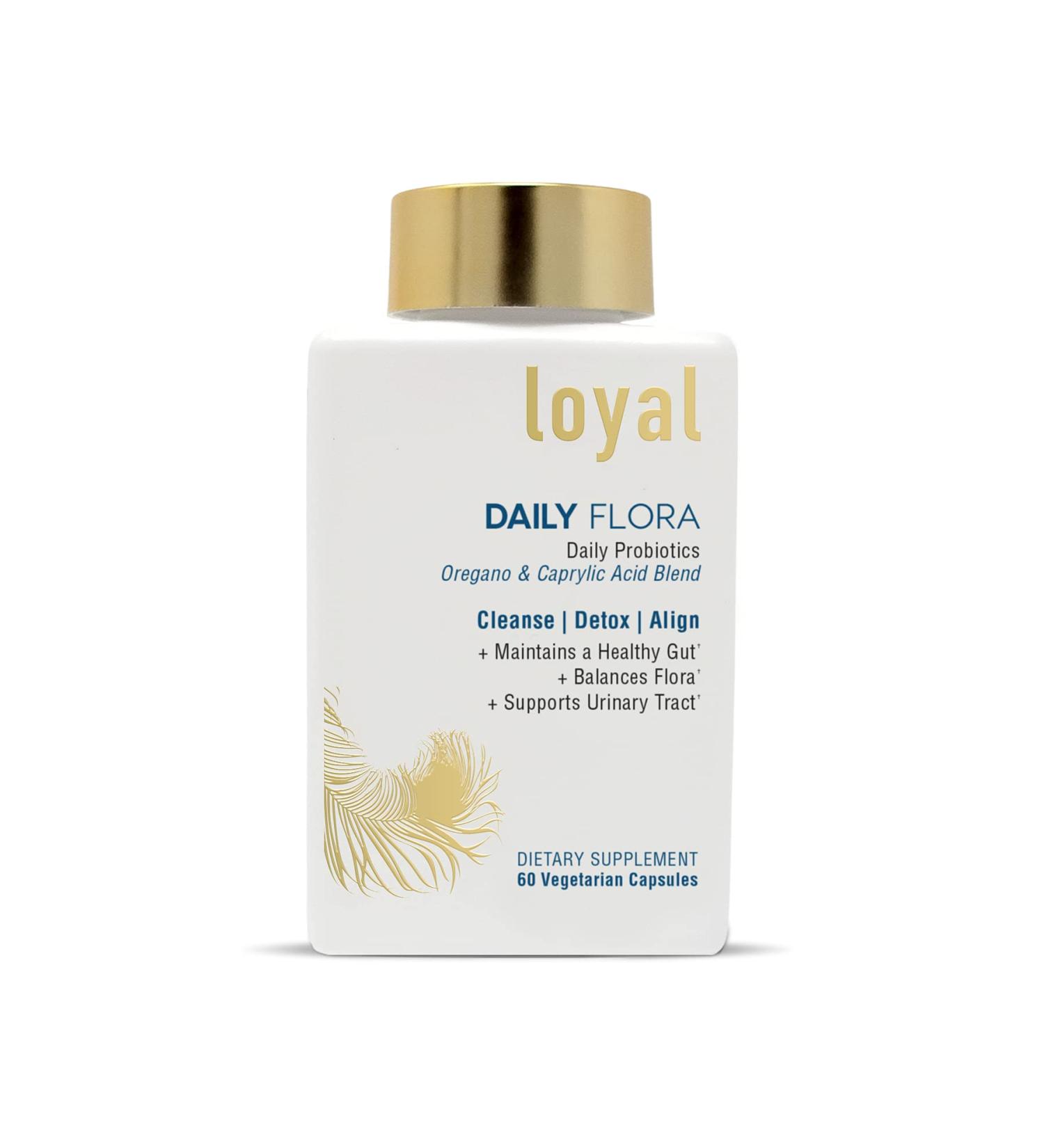 Loyal Daily Flora - pH Balancing Probiotic Supplement for Healthy Gut & Urinary Tract - 60 Capsules - Buy Online on GoSupps.com
