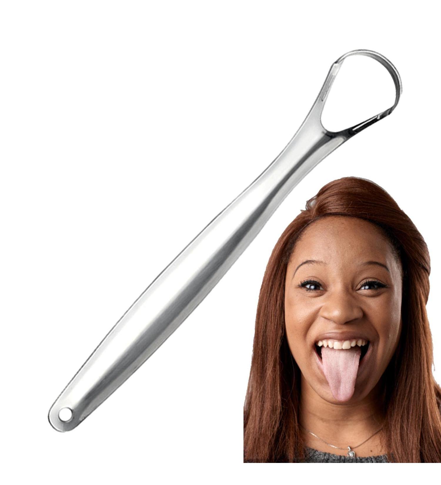 Stainless Steel Tongue Cleaner & Scraper for Kids | Best Bad Breath Solution with Tongue Brush & Gel - Buy Online on GoSupps.com