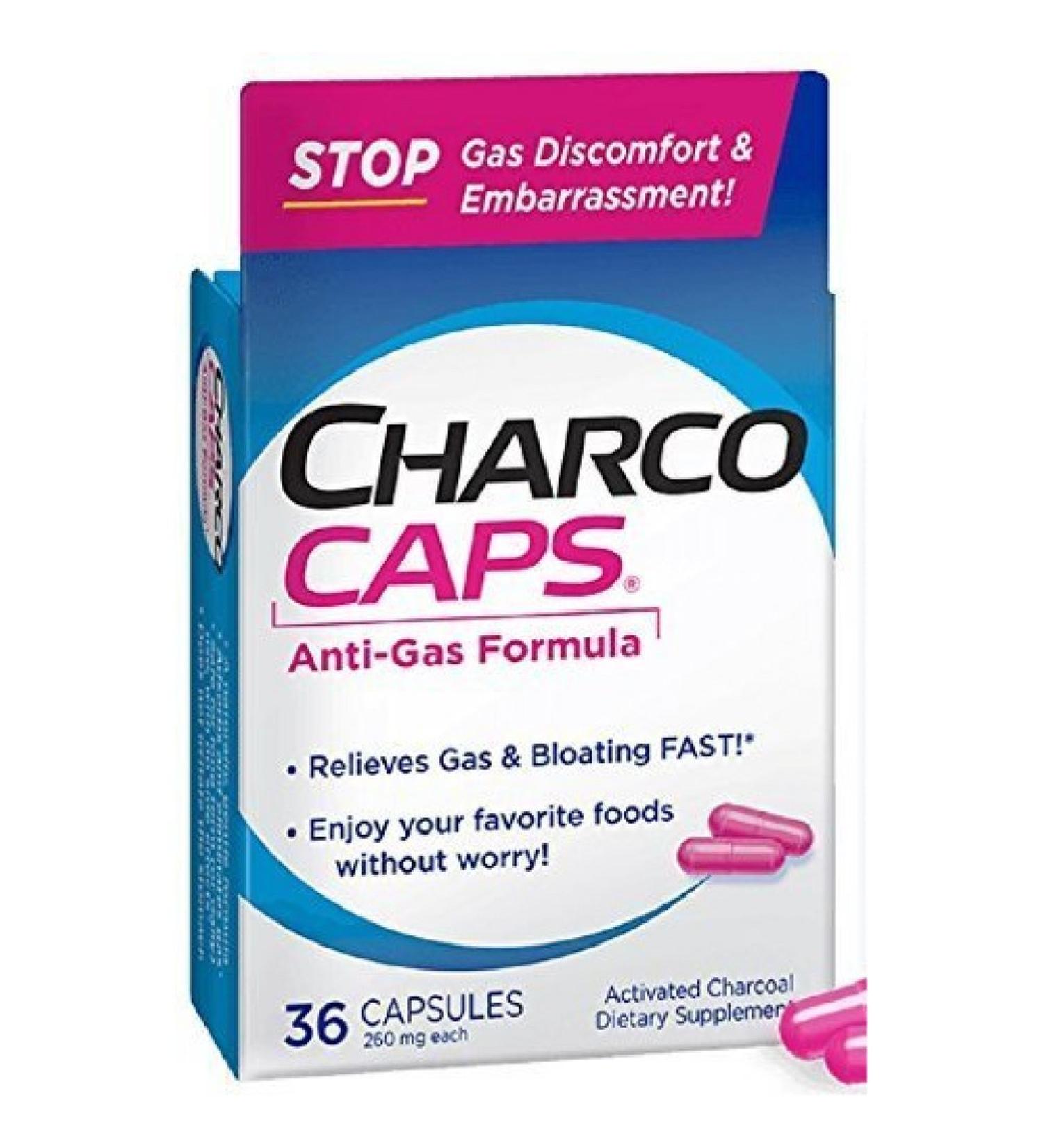 CharcoCaps 260 mg Capsules 36 ea (Pack of 5)