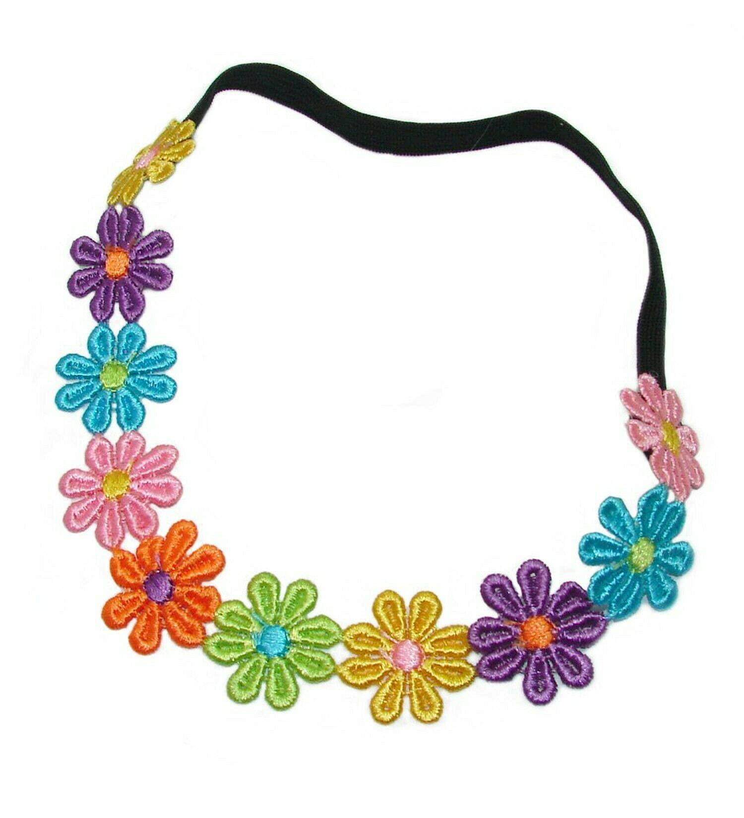 Bling Online Multicoloured Daisy Chain Elastic Headband | International Shipping Available - Buy Online on GoSupps.com