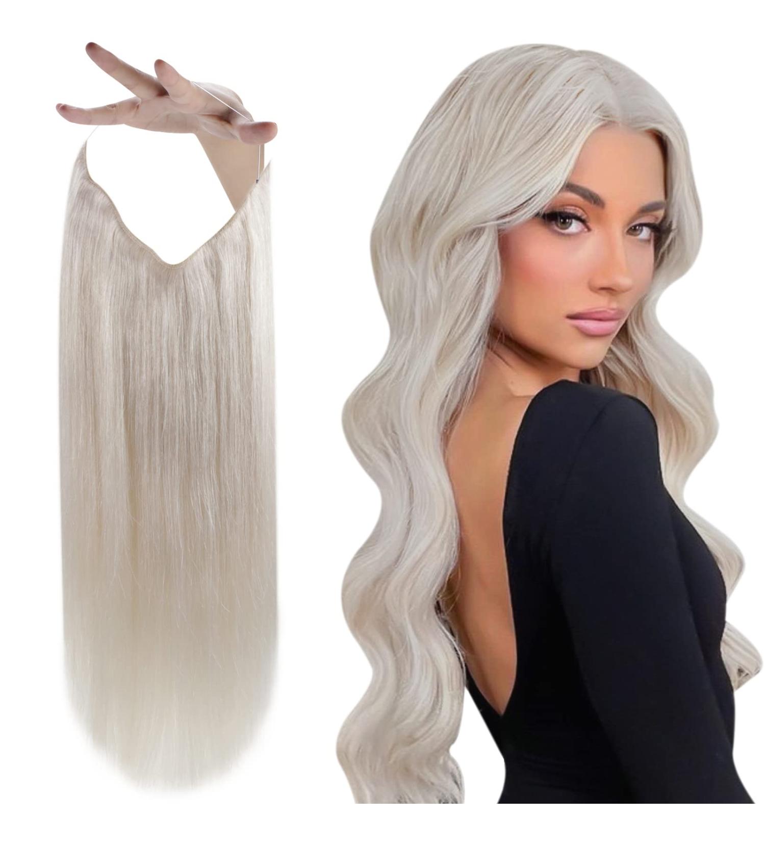 Vivien Extensions Real Hair Wire - Blond & Gray #60 Remy Hair Extensions 50g/50s 35cm - Premium Quality - Buy Online on GoSupps.com