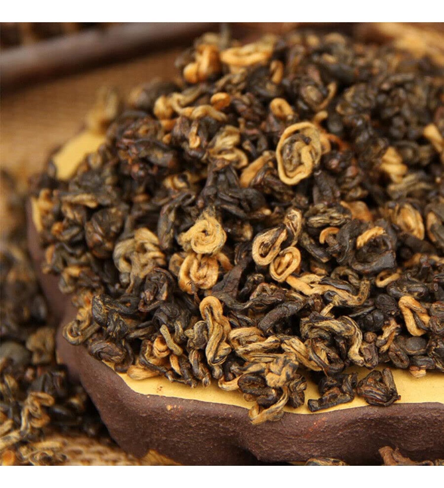 Yunnan Un Bourgeon Une Feuille Th noir en feuilles Mi Yun Jin Luo Dian Hong Th noir (450g) - Buy Online on GoSupps.com
